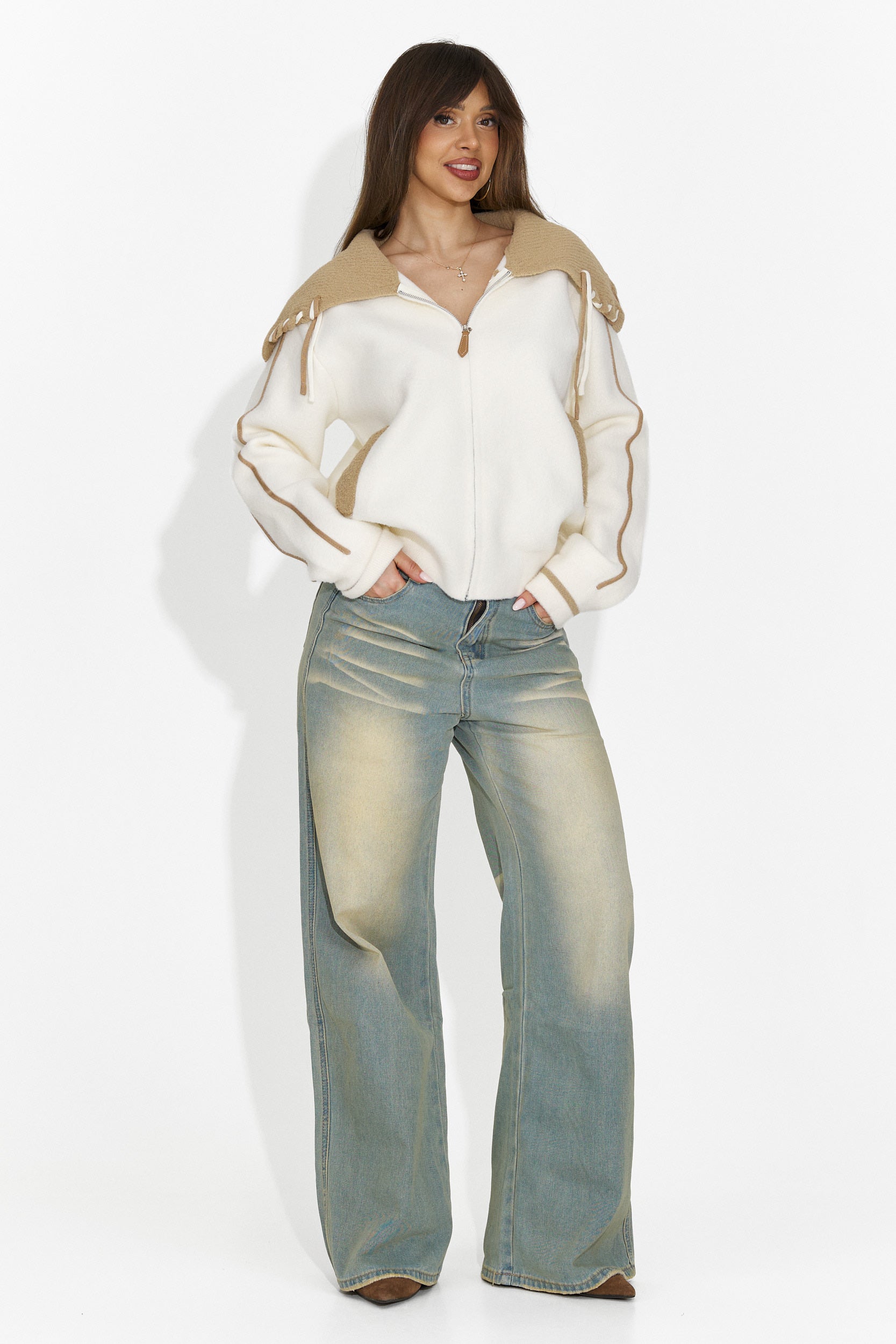 Női alkalmi bézs dzseki Jolina Bogas