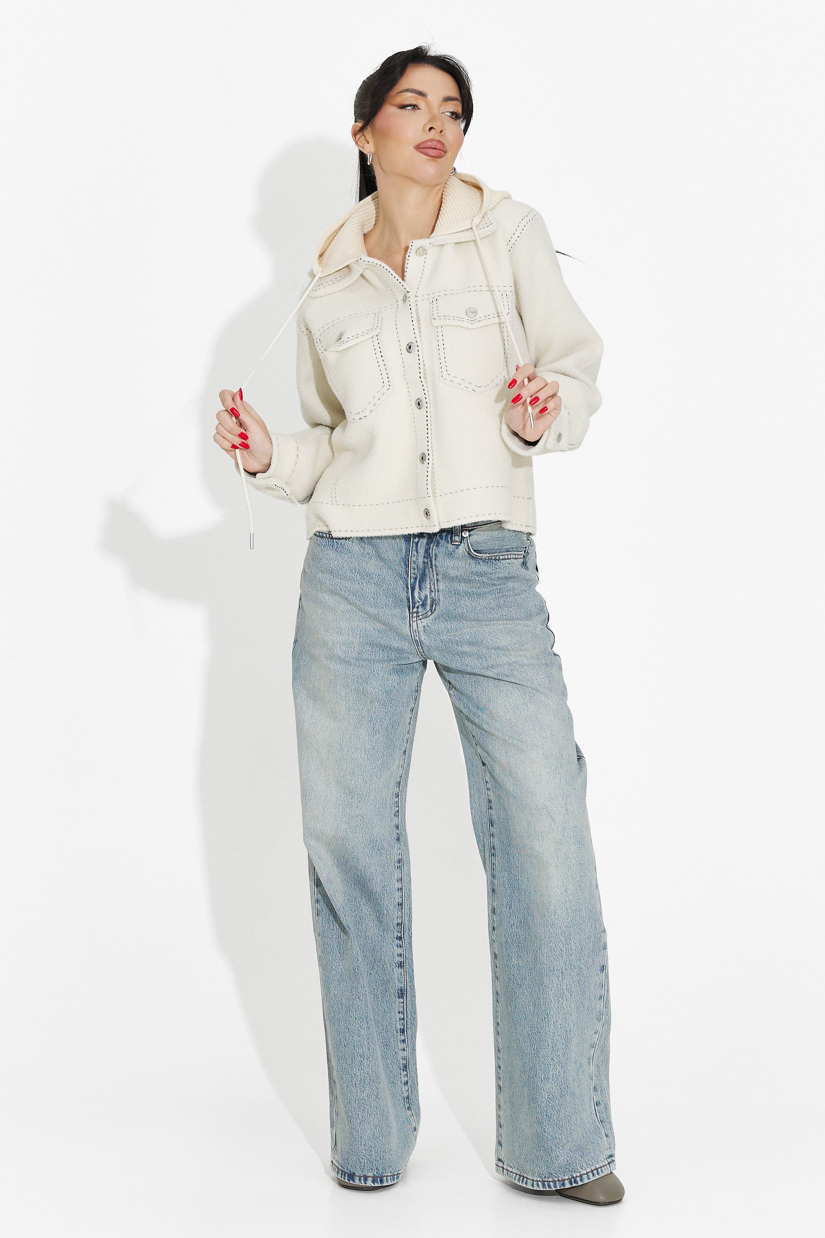 Női alkalmi bézs dzseki Mirtha Bogas