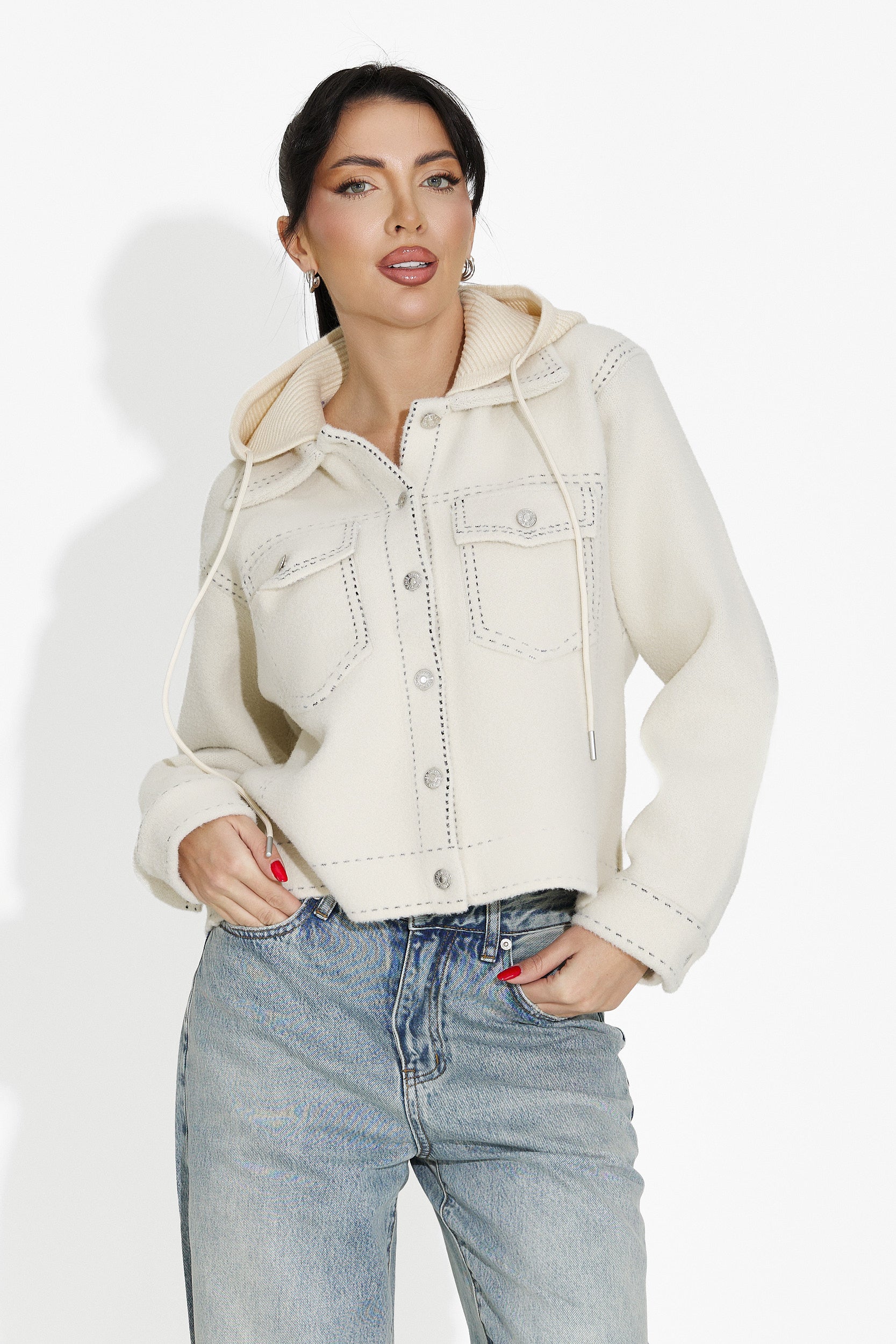 Női alkalmi bézs dzseki Mirtha Bogas