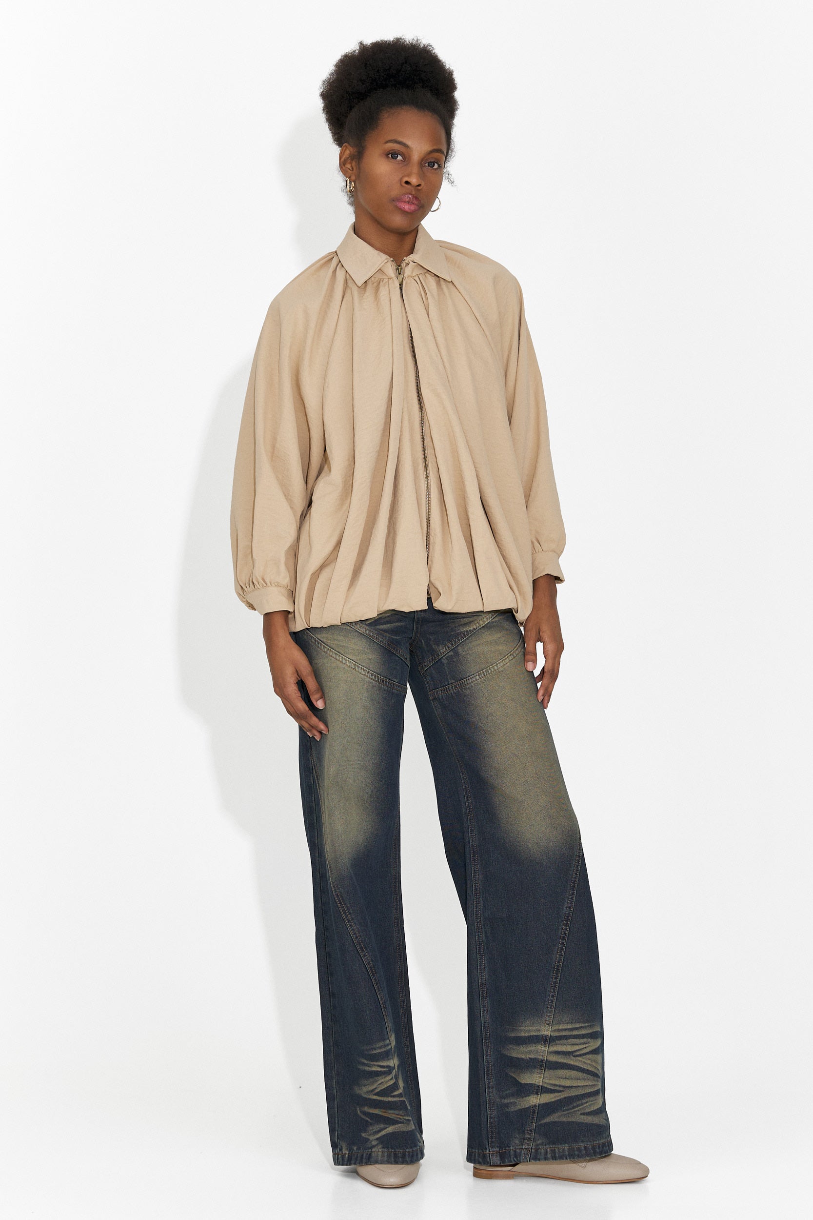 Yasminia Bogas Casual Beige Női Dzseki