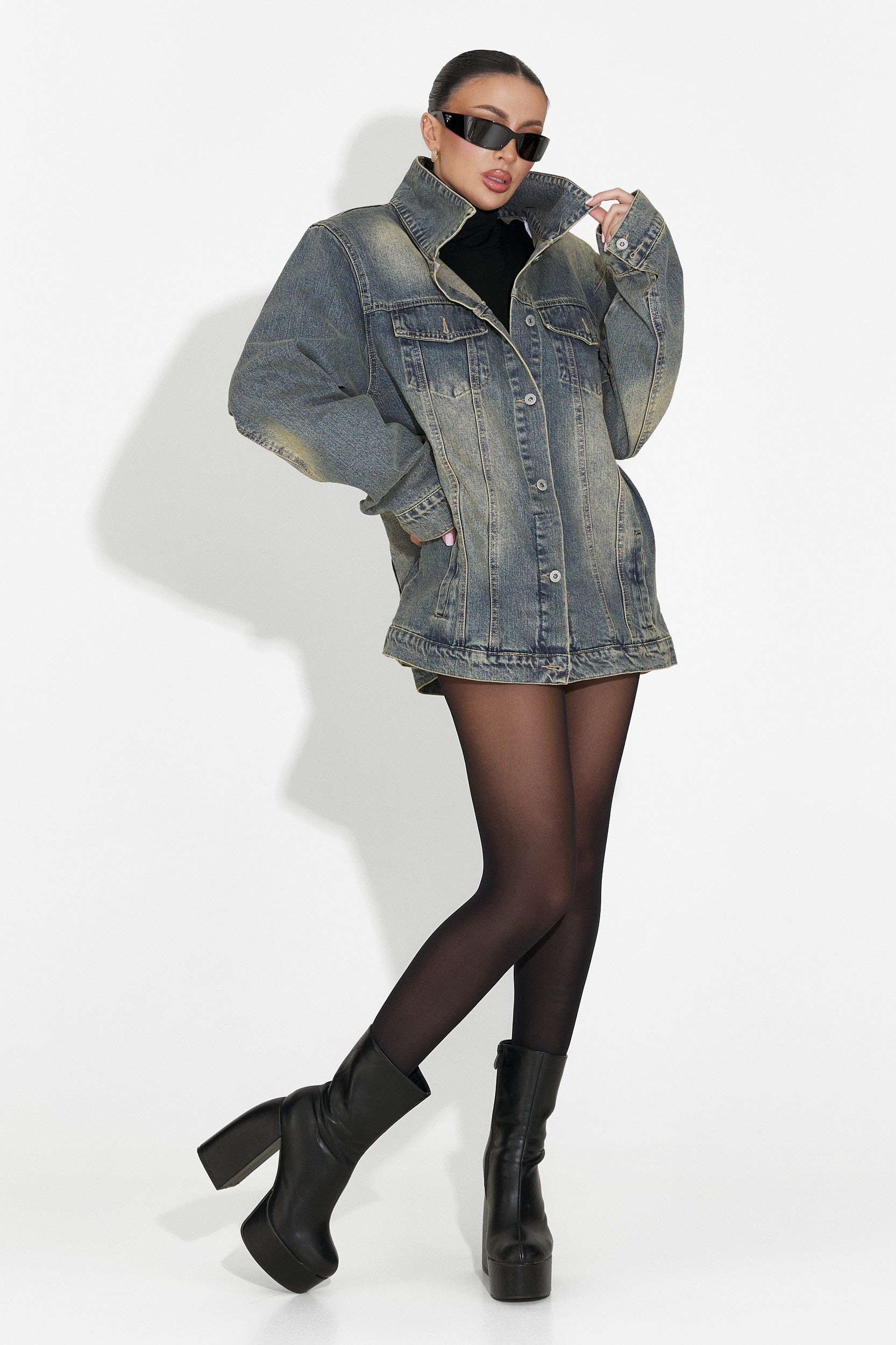 Hazelia Bogas Kék Női Hétköznapi Dzseki