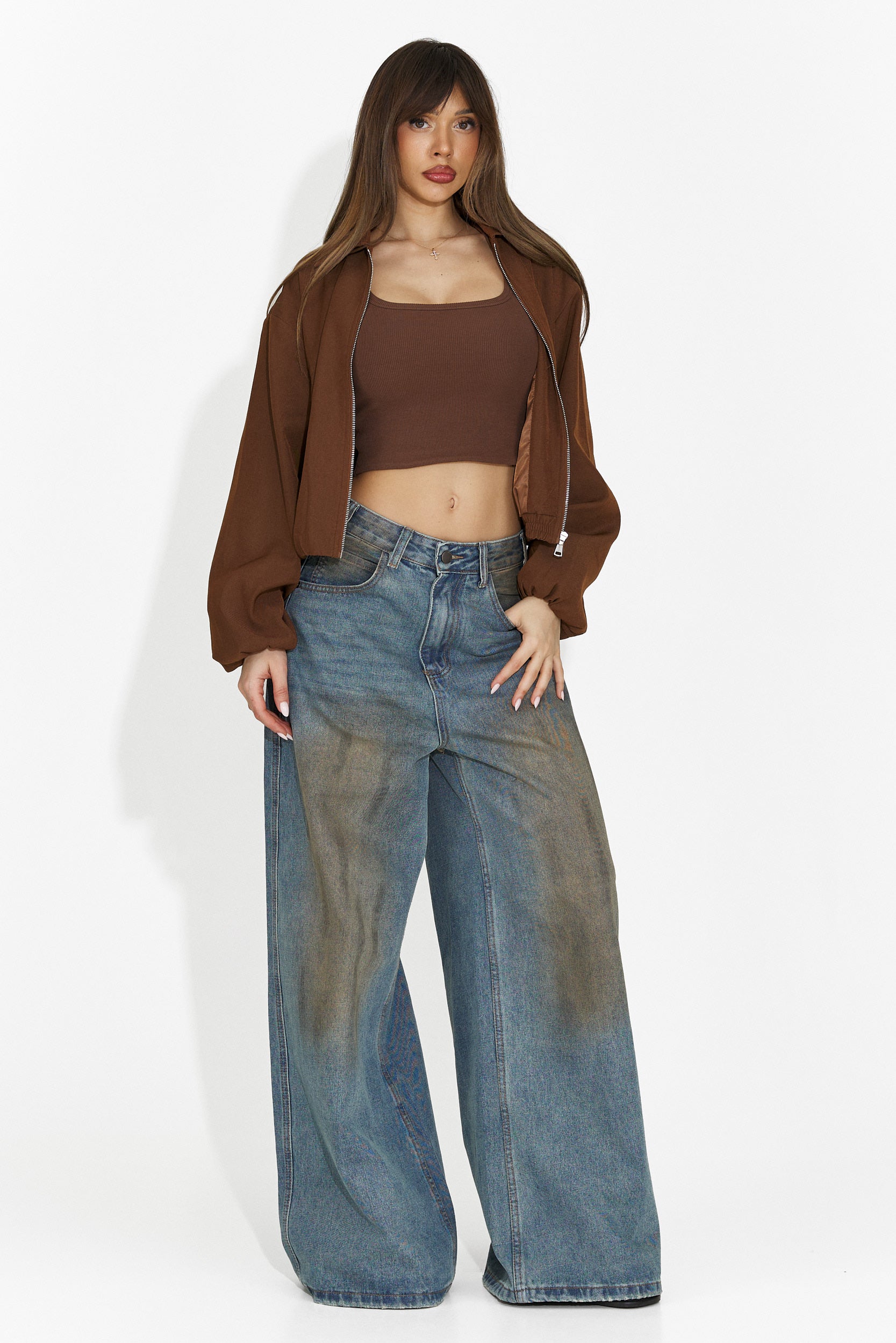 Giona Bogas Hétköznapi Barna Női Dzseki