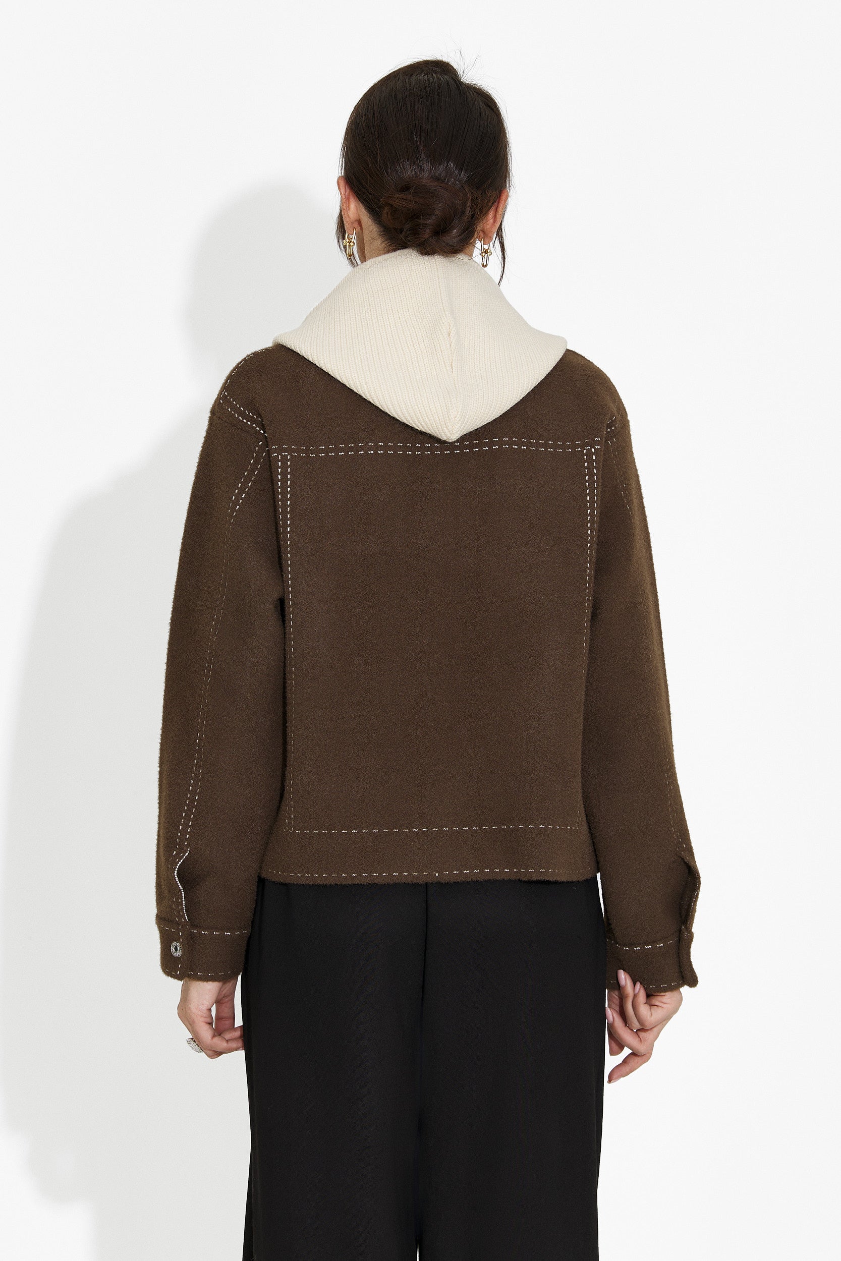 Női alkalmi barna dzseki Mirtha Bogas