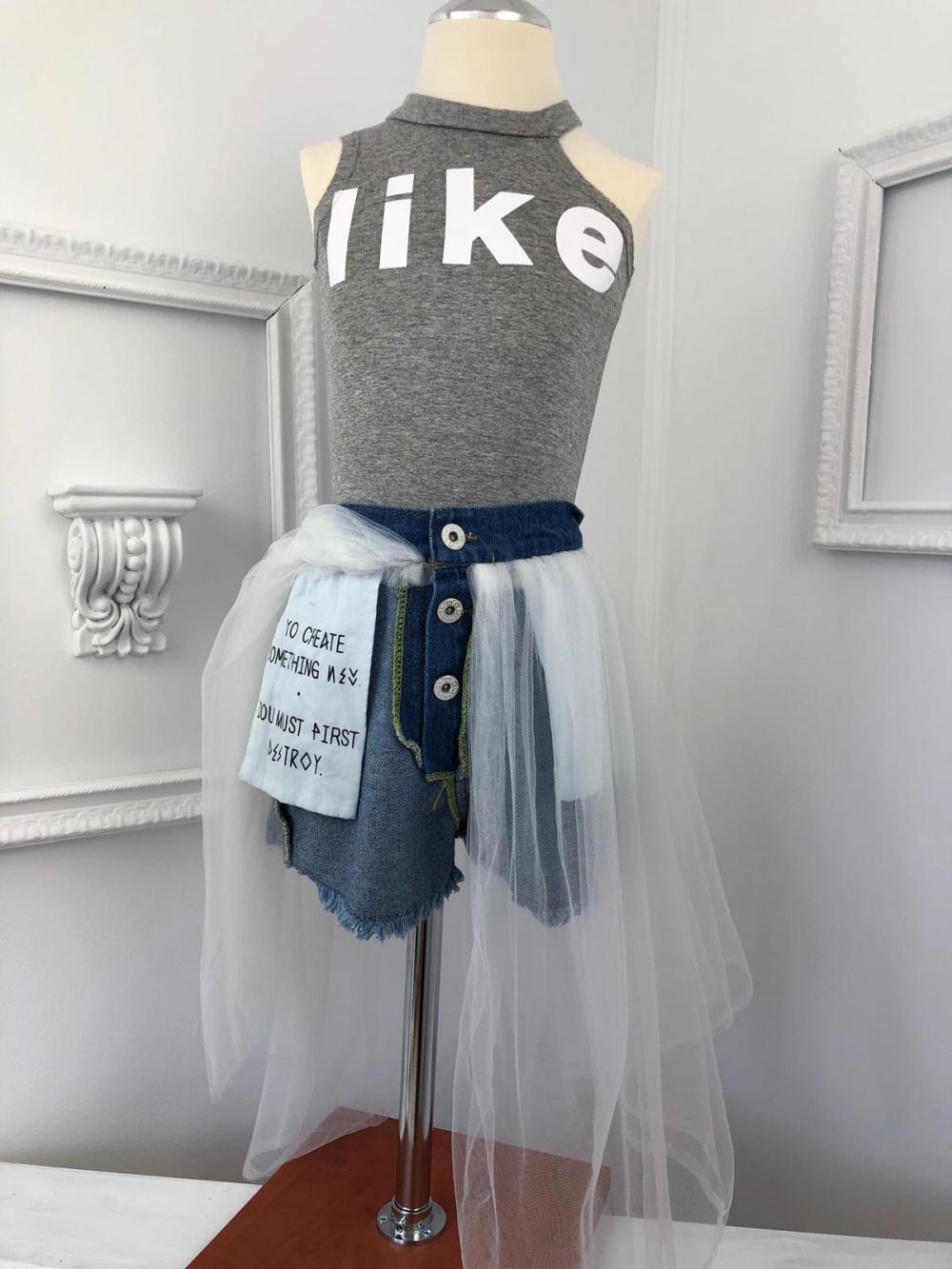 Gyermek Tank Top, mint a Szürke Bogas