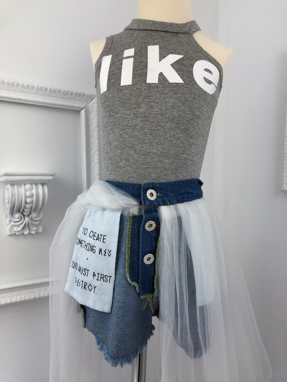 Gyermek Tank Top, mint a Szürke Bogas