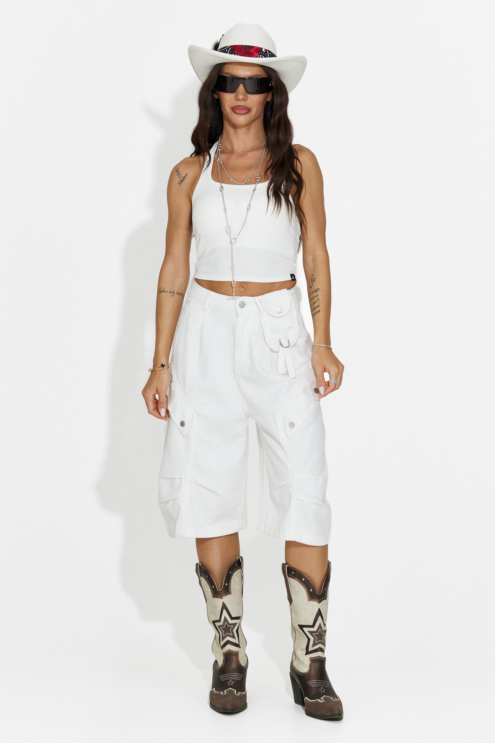 Fliter Bogas fehér női casual top