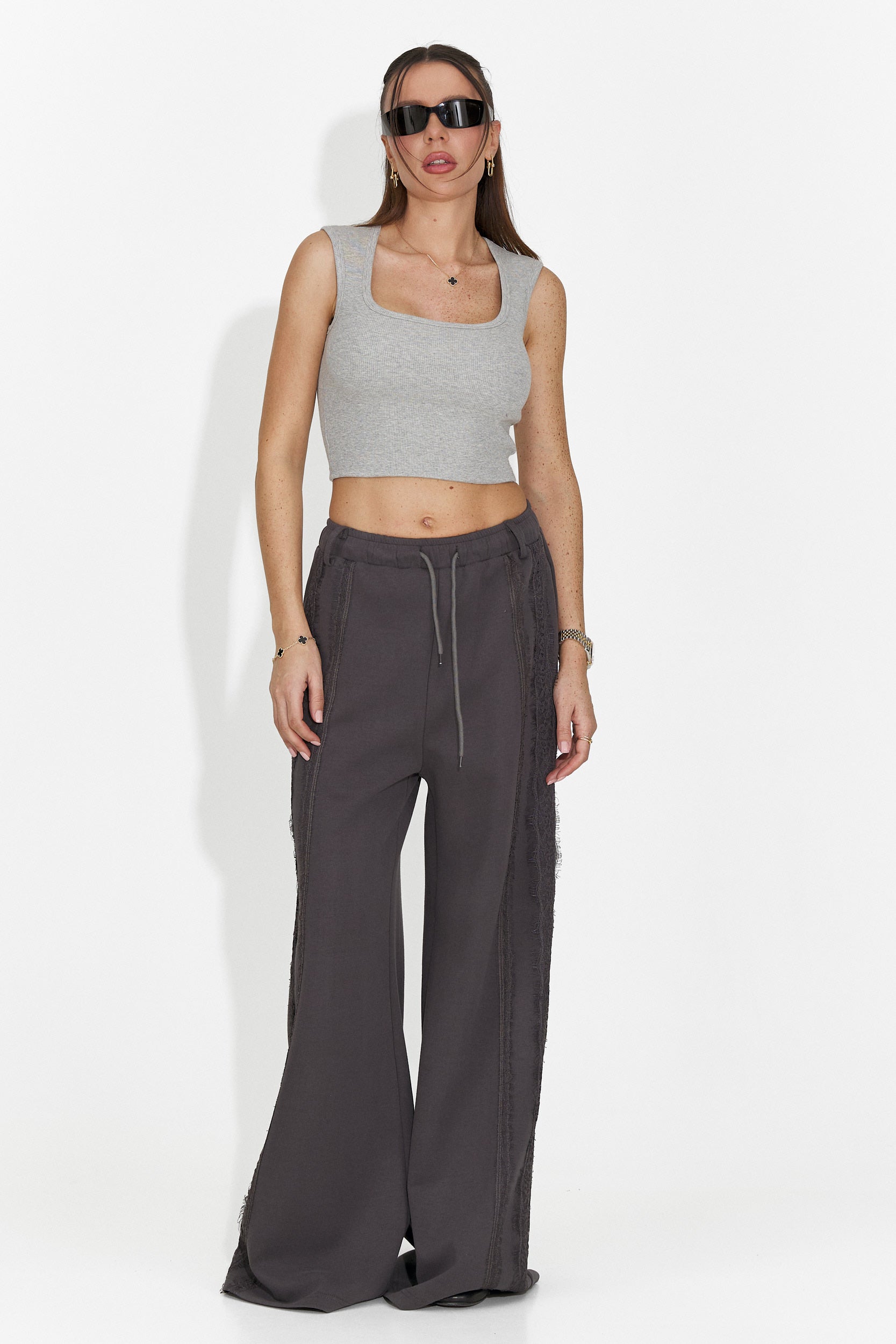 Női szürke hétköznapi trikó Veliria Bogas