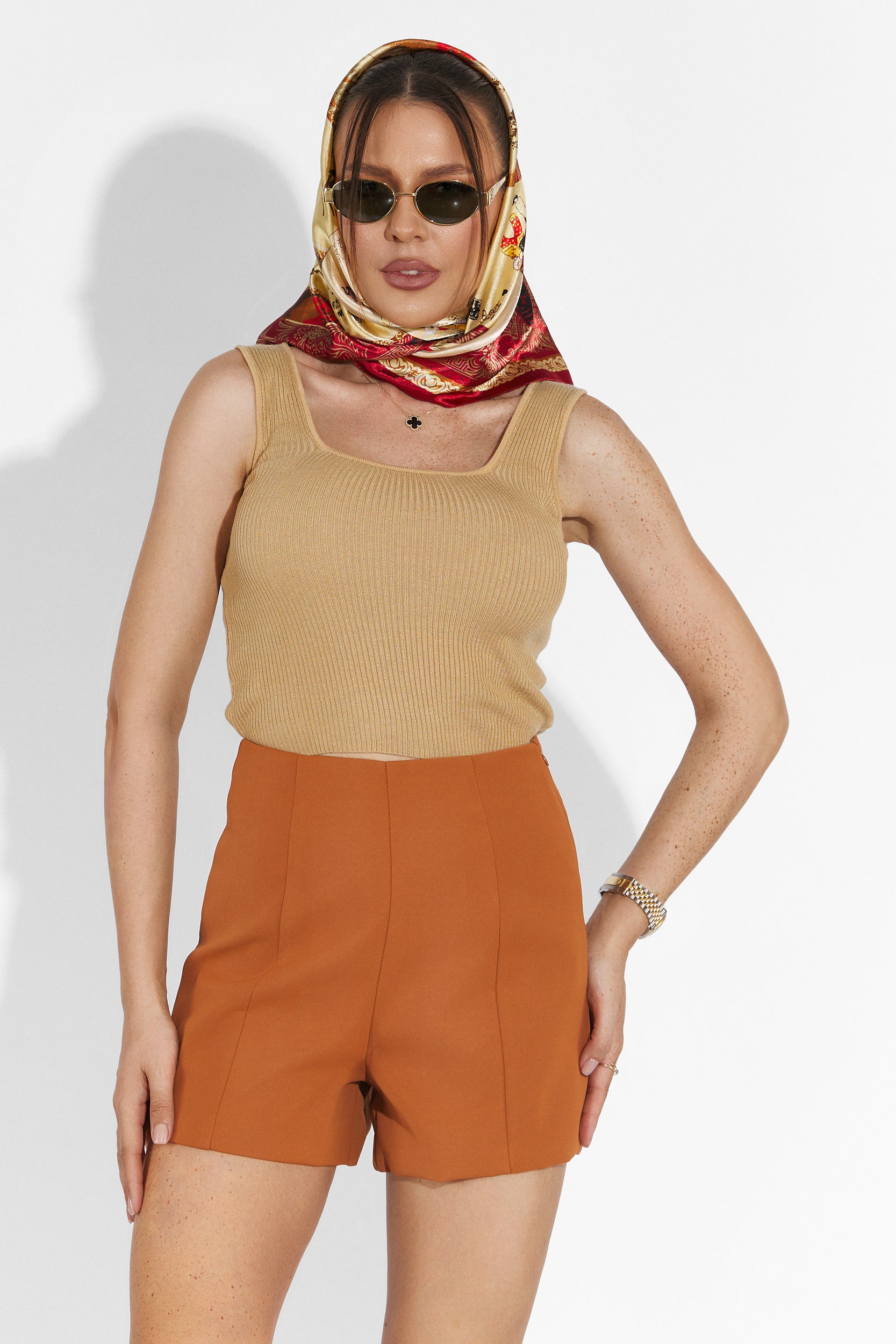 Laza Barna Női Top Valserde Bogas