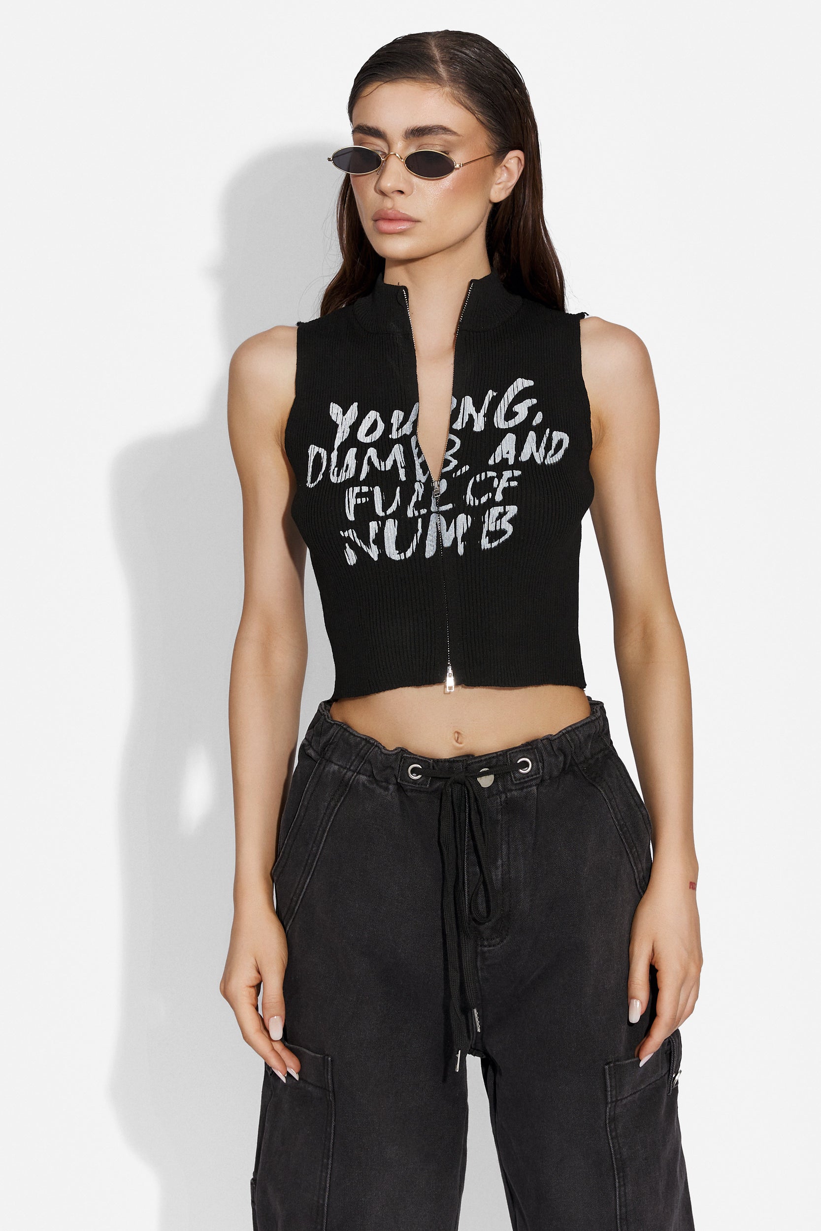 Bryona Bogas Hétköznapi Fekete Női Top