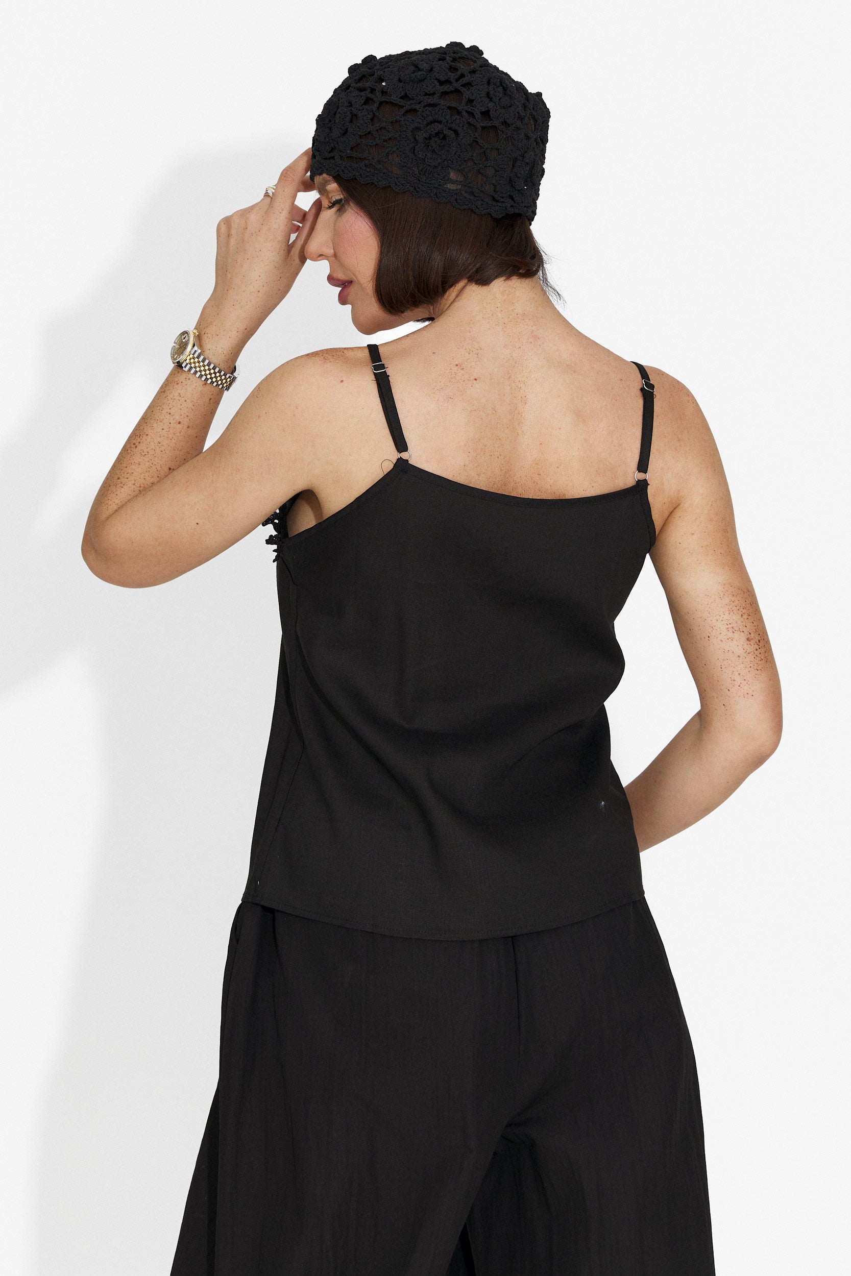 Primrose Bogas Lazac Fekete Női Top