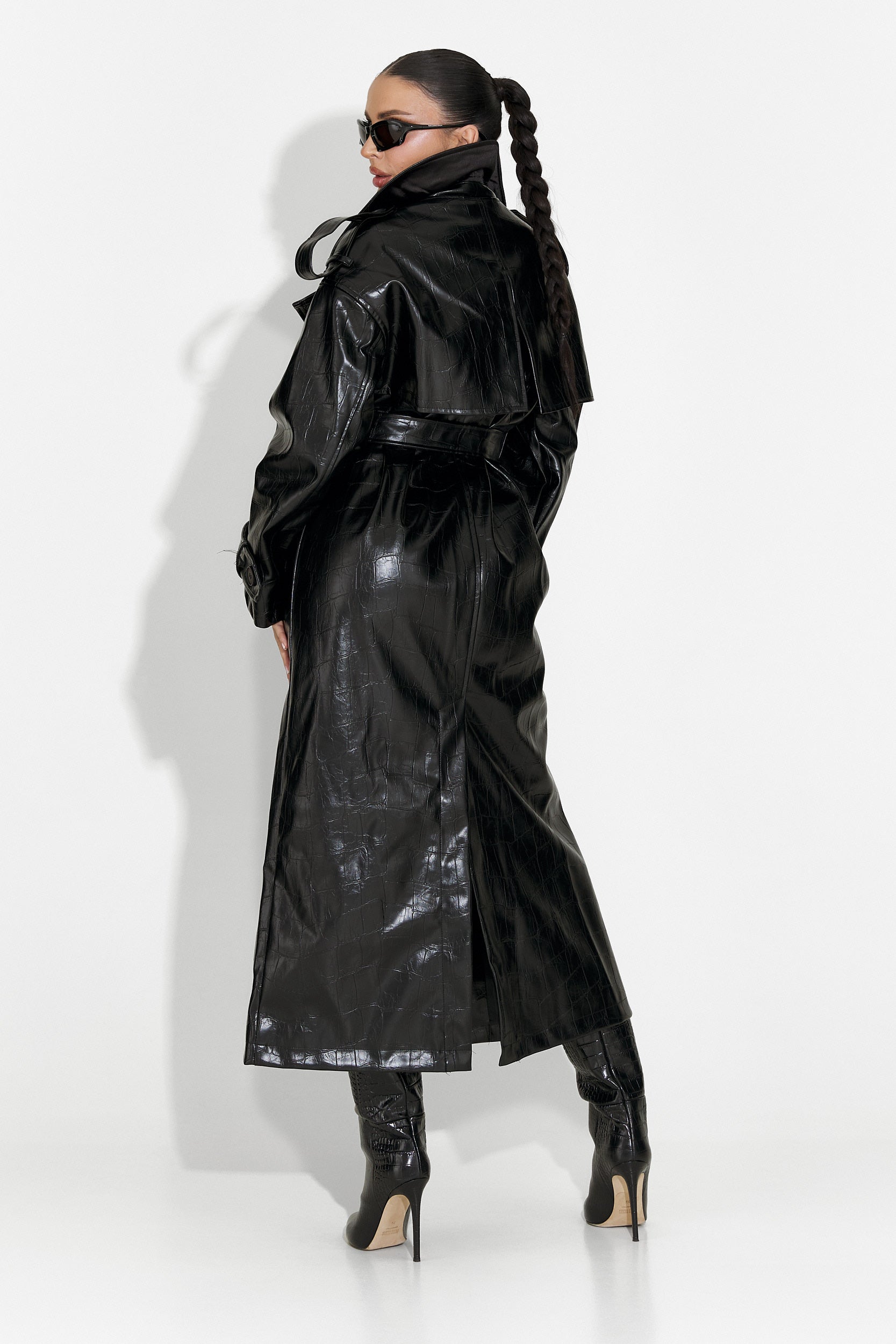 Elegáns fekete Niova Bogas női kabát