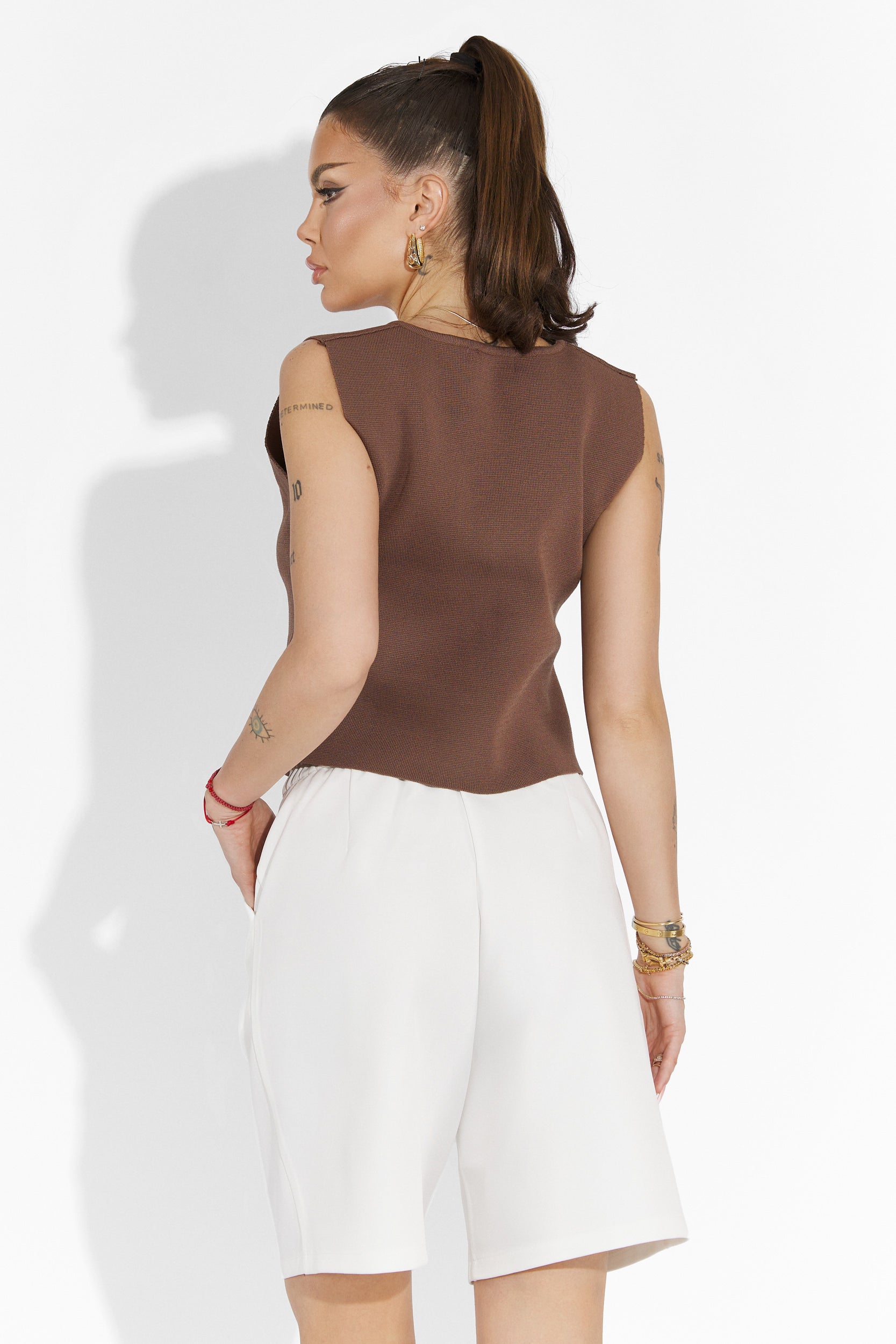 Athuro Bogas fehér hétköznapi női nadrág