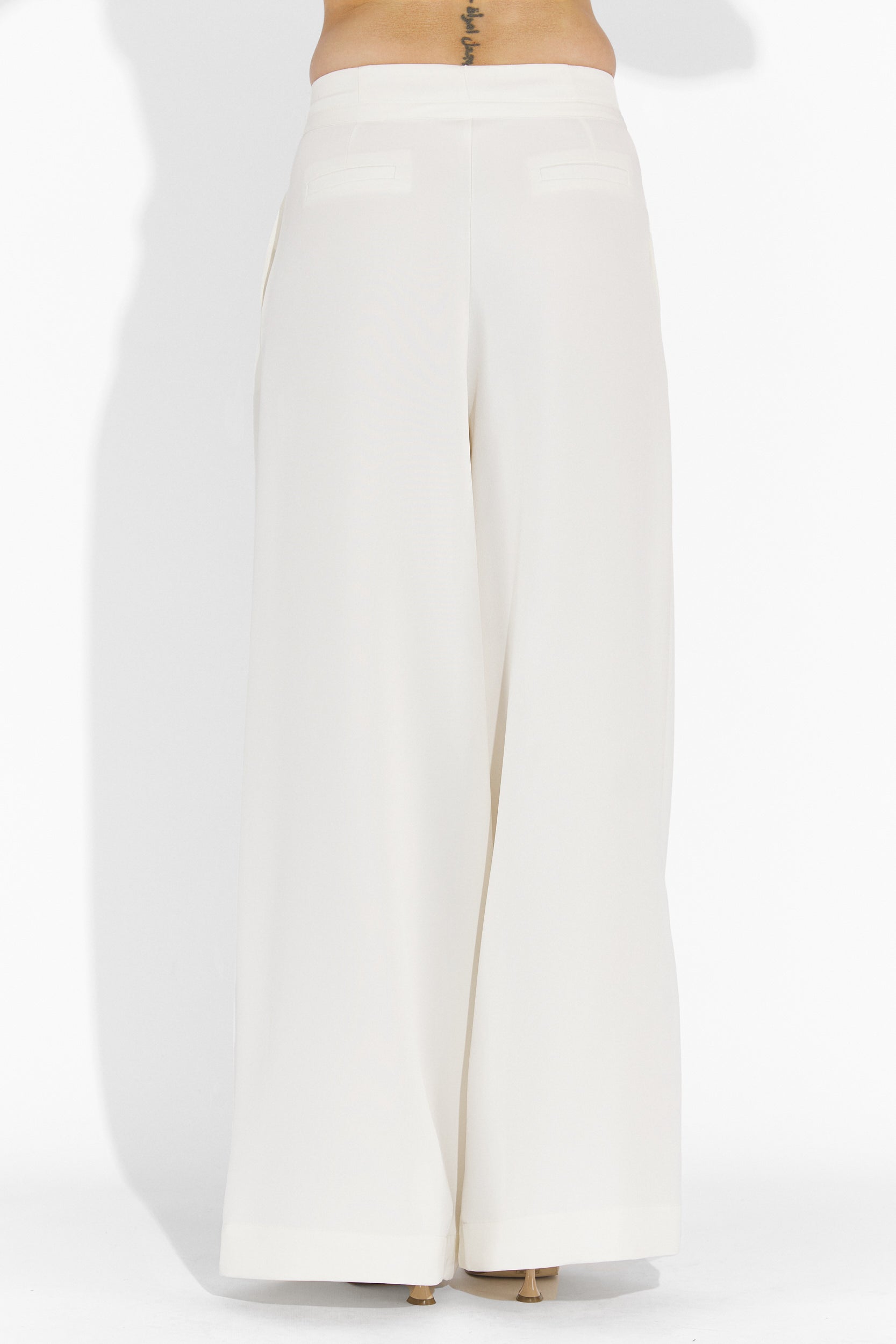 Eusebiu Bogas Fehér Hétköznapi Női Nadrág