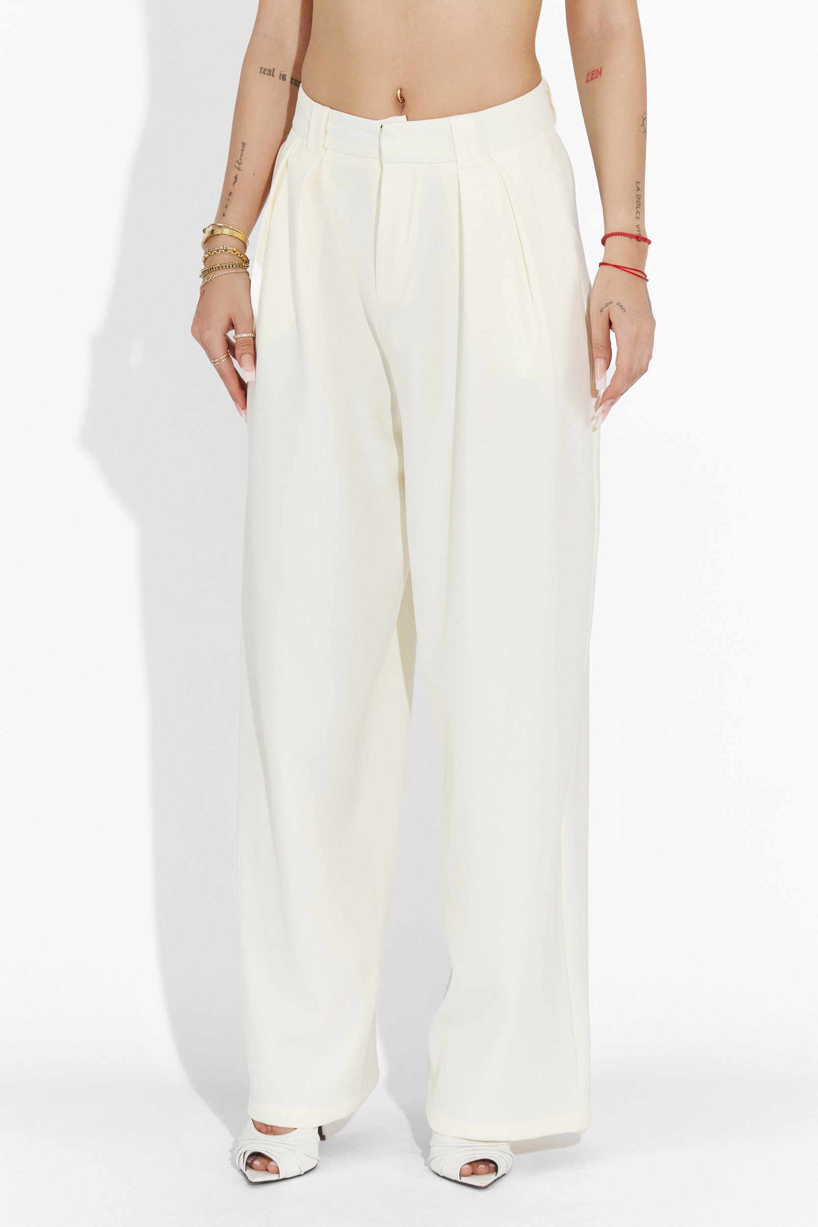 Edward Bogas Casual Beige Női Nadrág