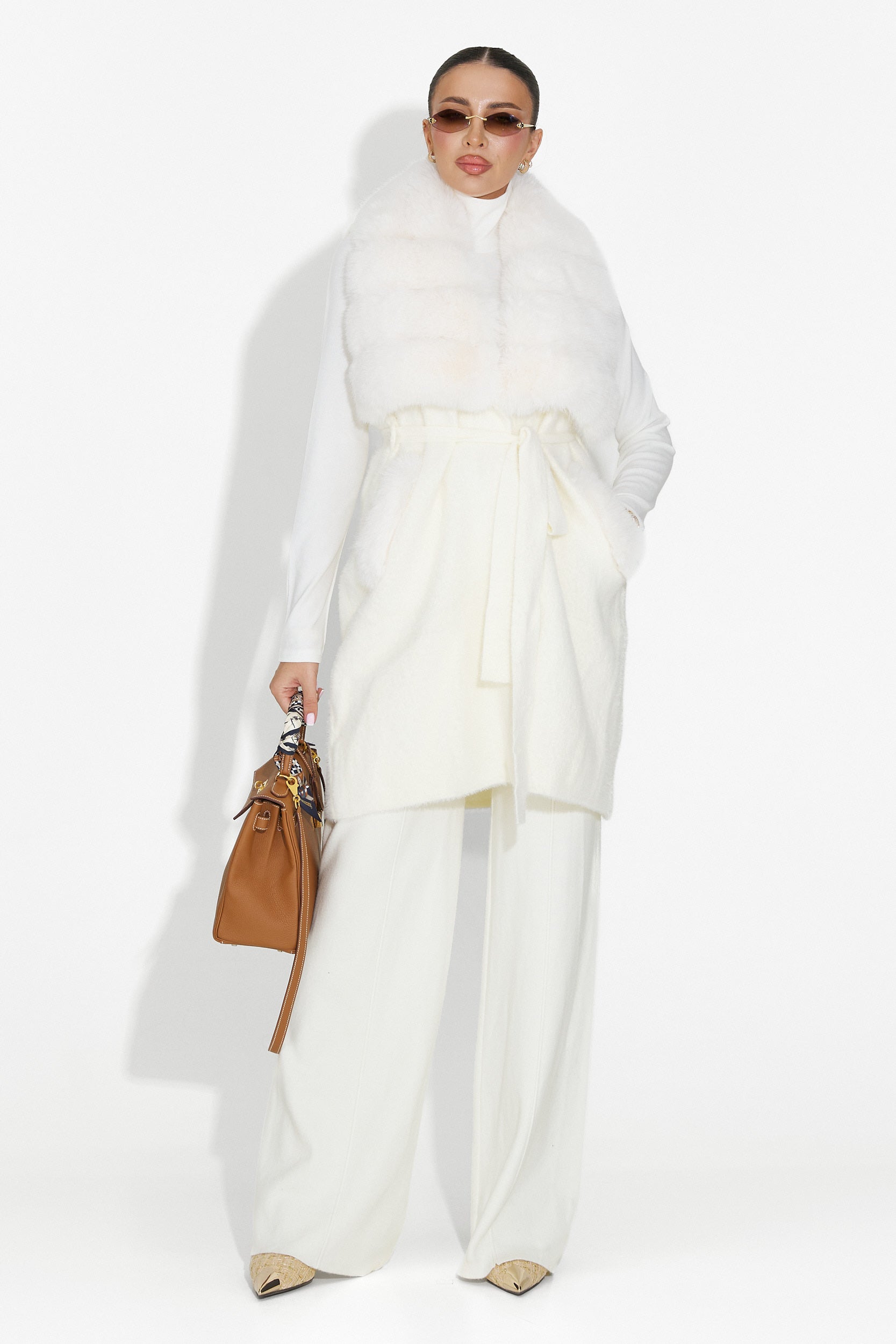 Beige Hétköznapi Női Nadrág Pietrina Bogas