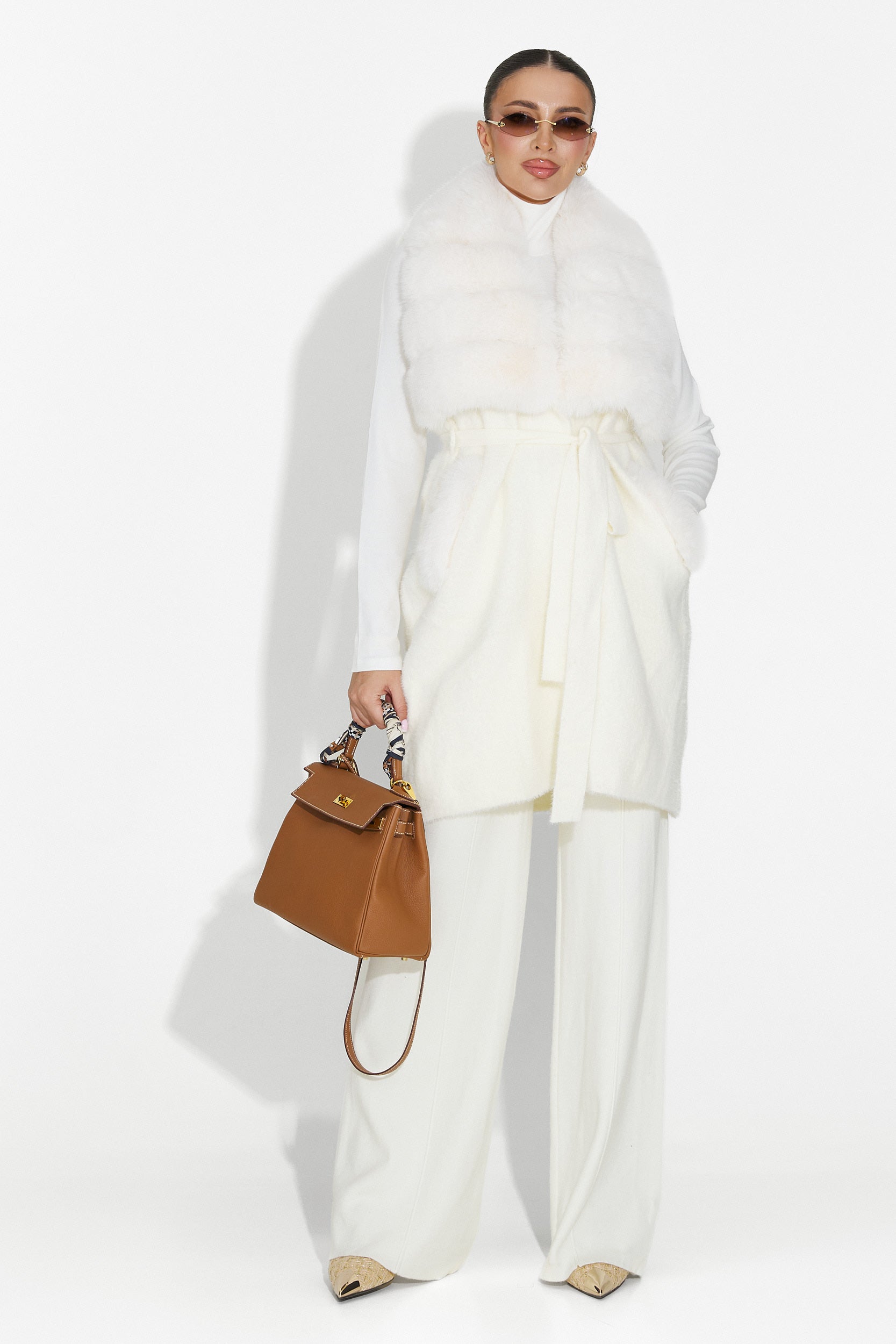 Beige Hétköznapi Női Nadrág Pietrina Bogas