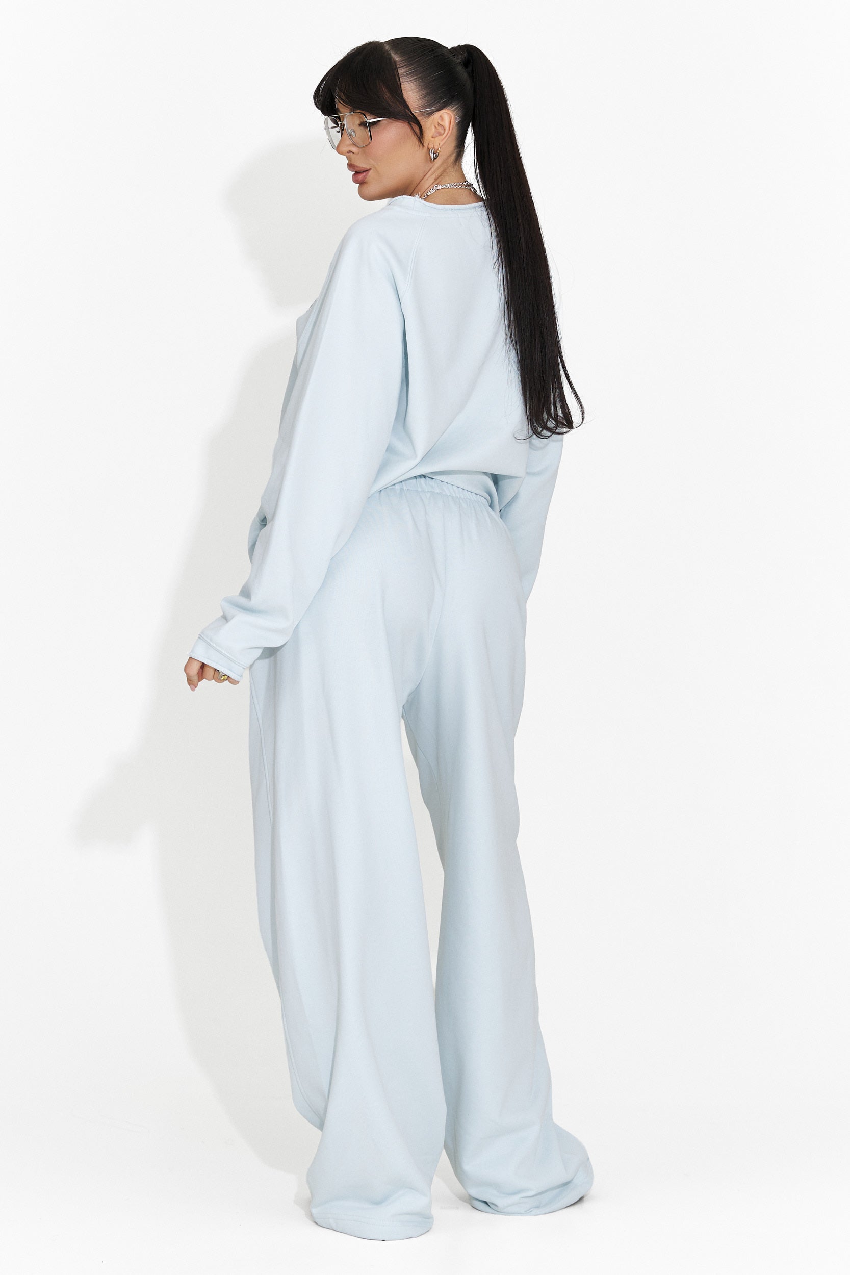 Női világoskék hétköznapi nadrág Romela Bogas