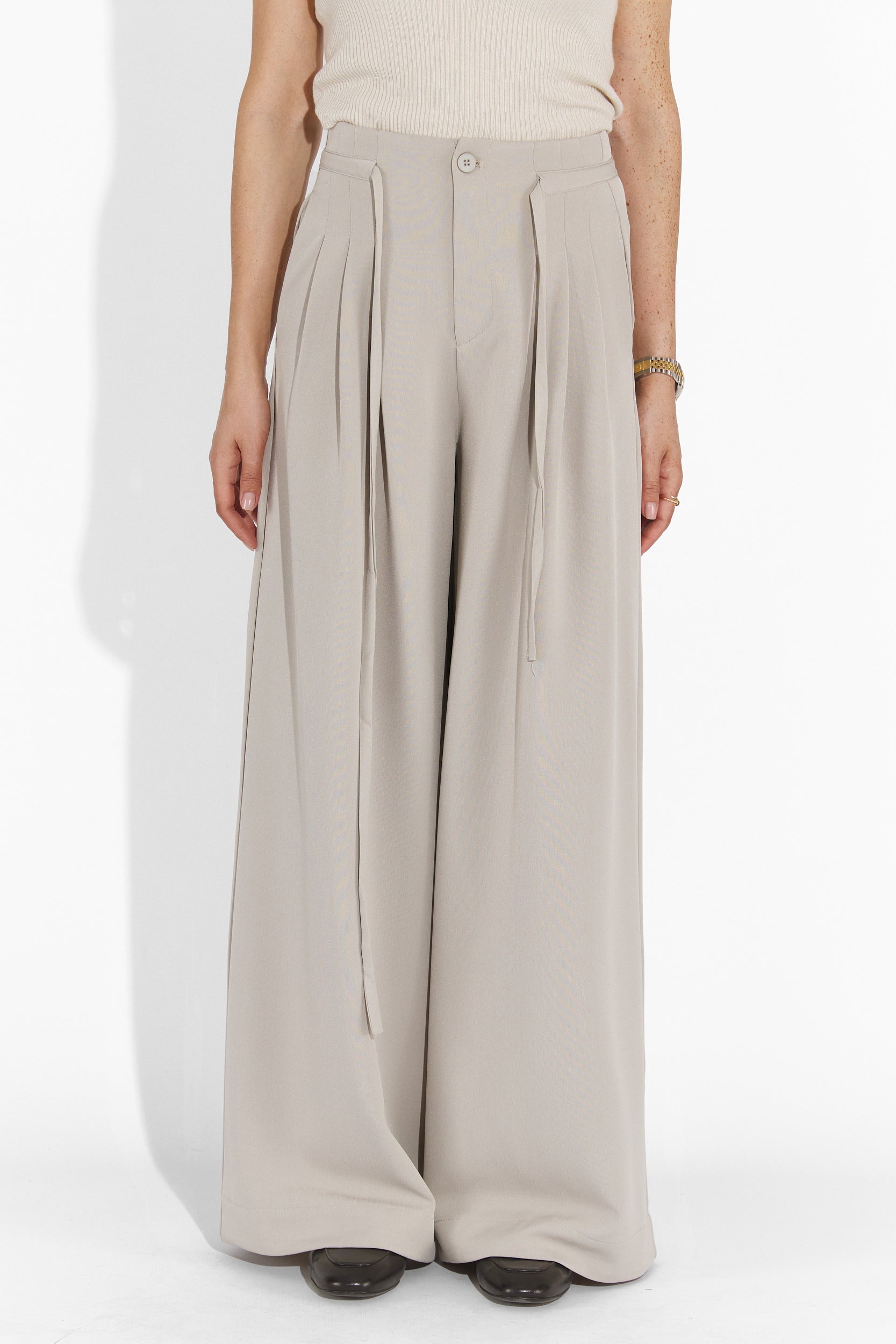 Eusebiu Bogas alkalmi szürke női nadrág