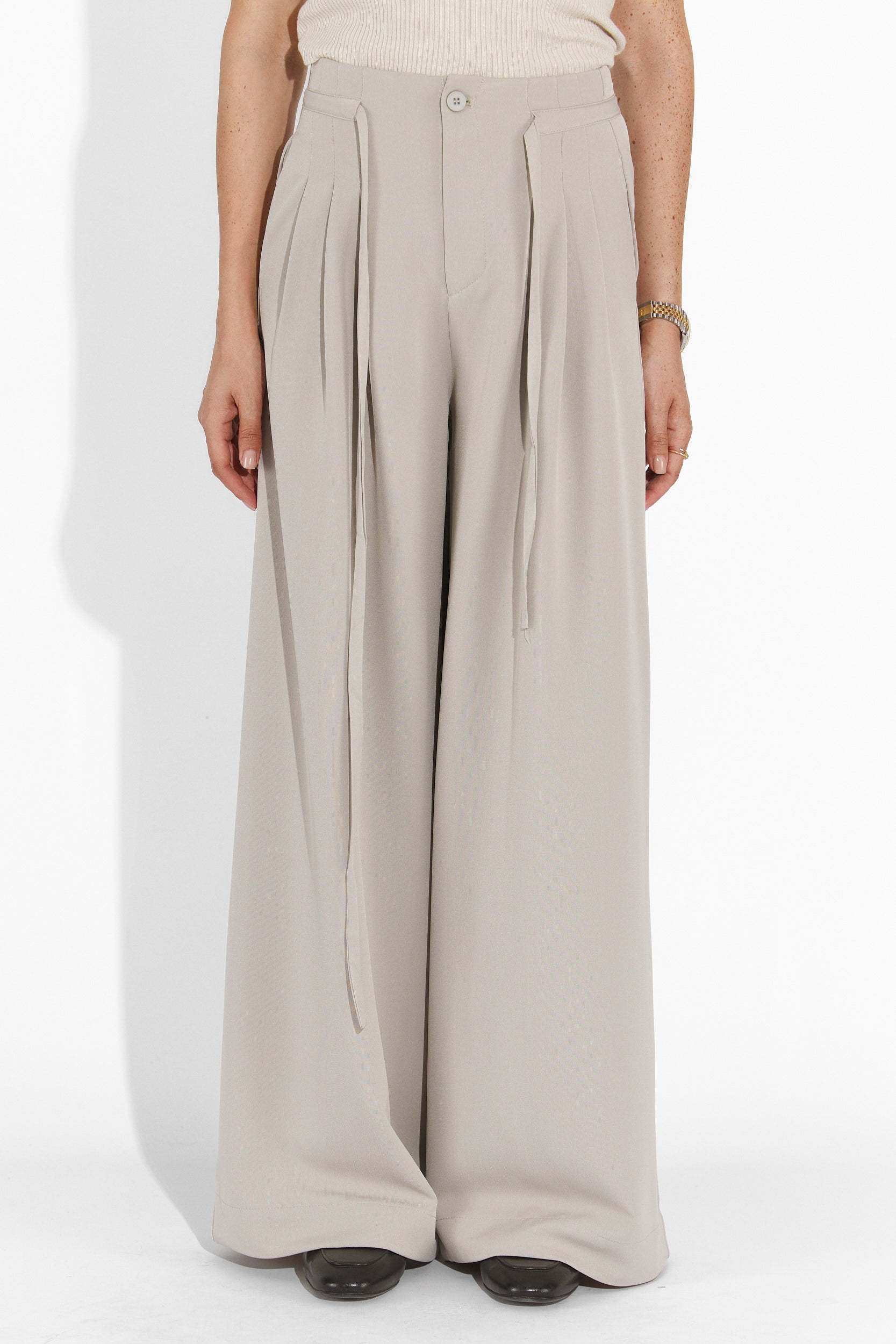 Eusebiu Bogas alkalmi szürke női nadrág