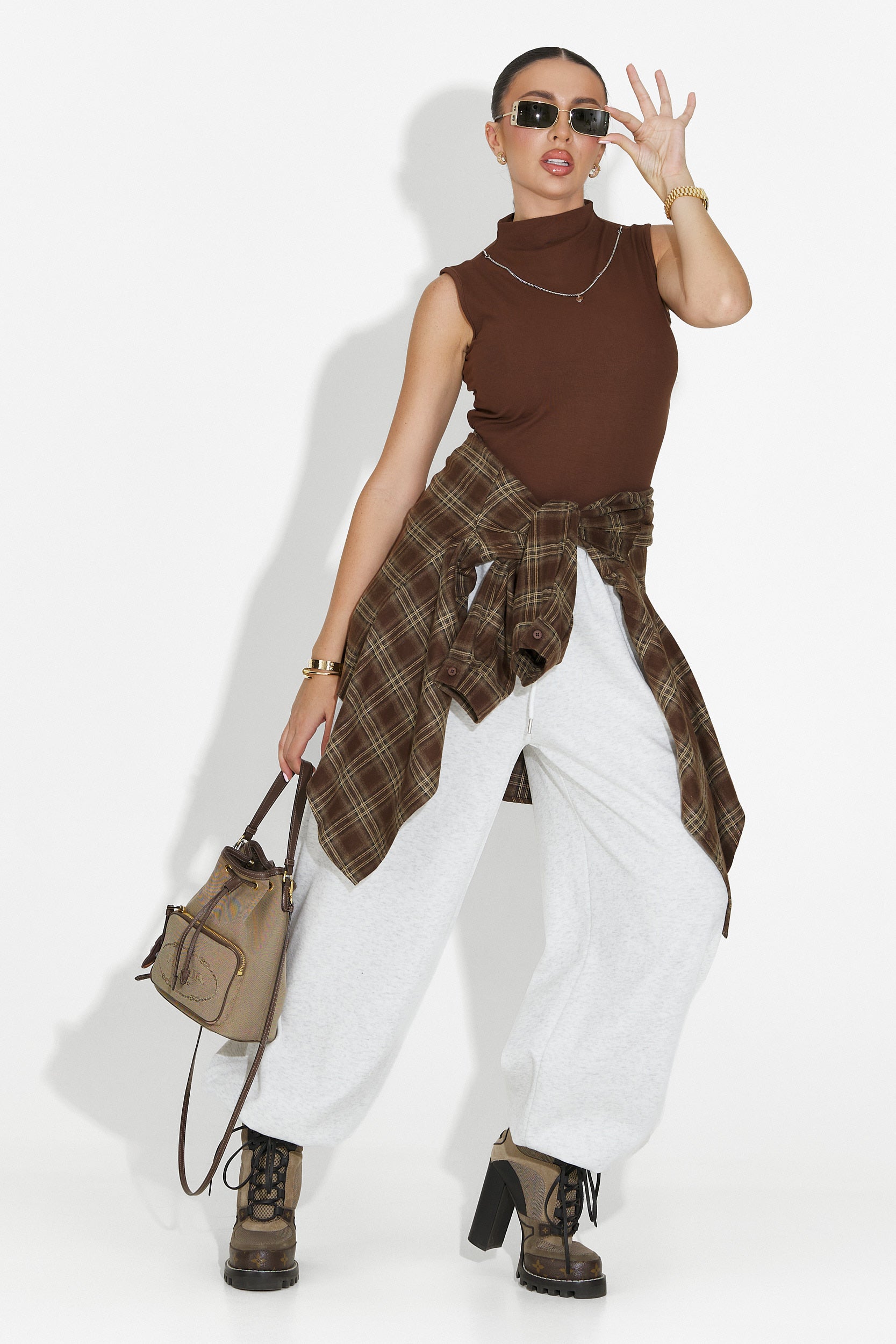 Isoria Bogas Kényelmes Szürke Női Nadrág