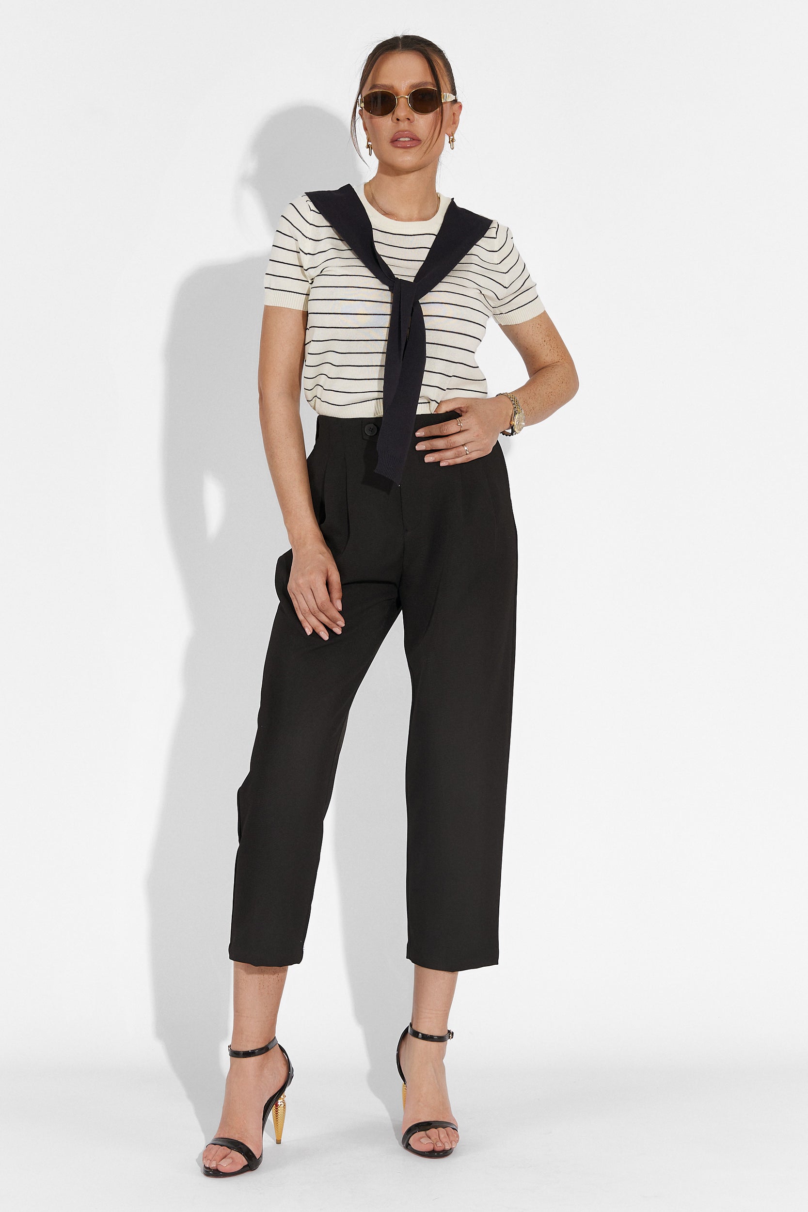 Alvaro Bogas Fekete Hétköznapi Női Nadrág