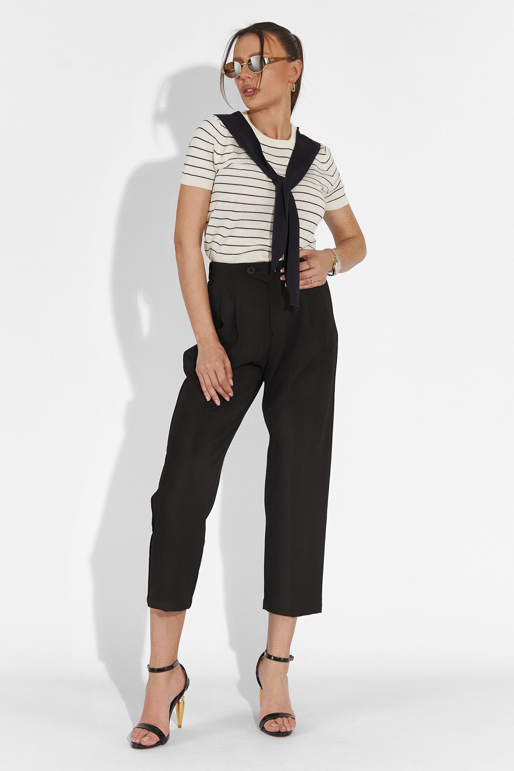 Alvaro Bogas Fekete Hétköznapi Női Nadrág