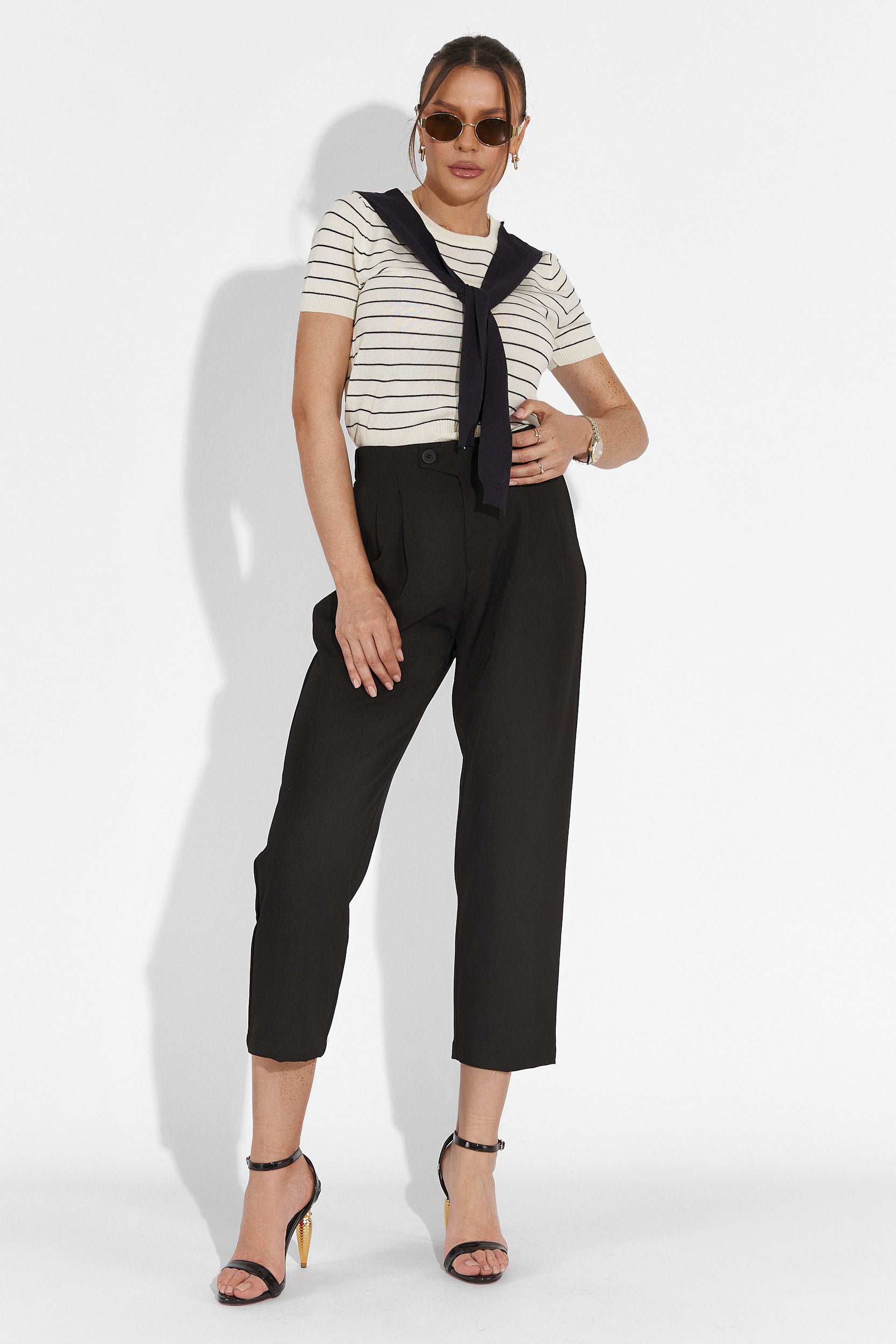 Alvaro Bogas Fekete Hétköznapi Női Nadrág