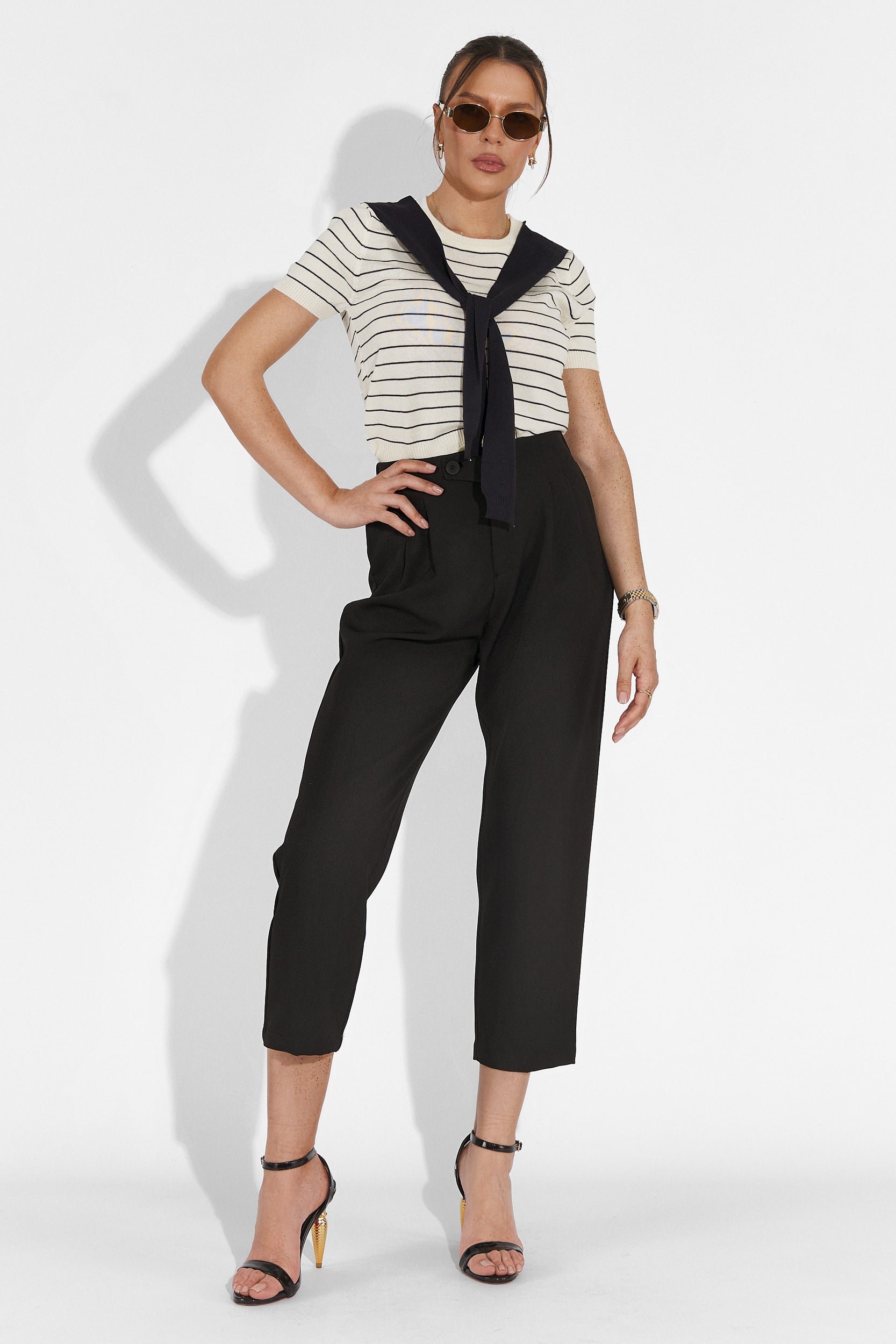 Alvaro Bogas Fekete Hétköznapi Női Nadrág