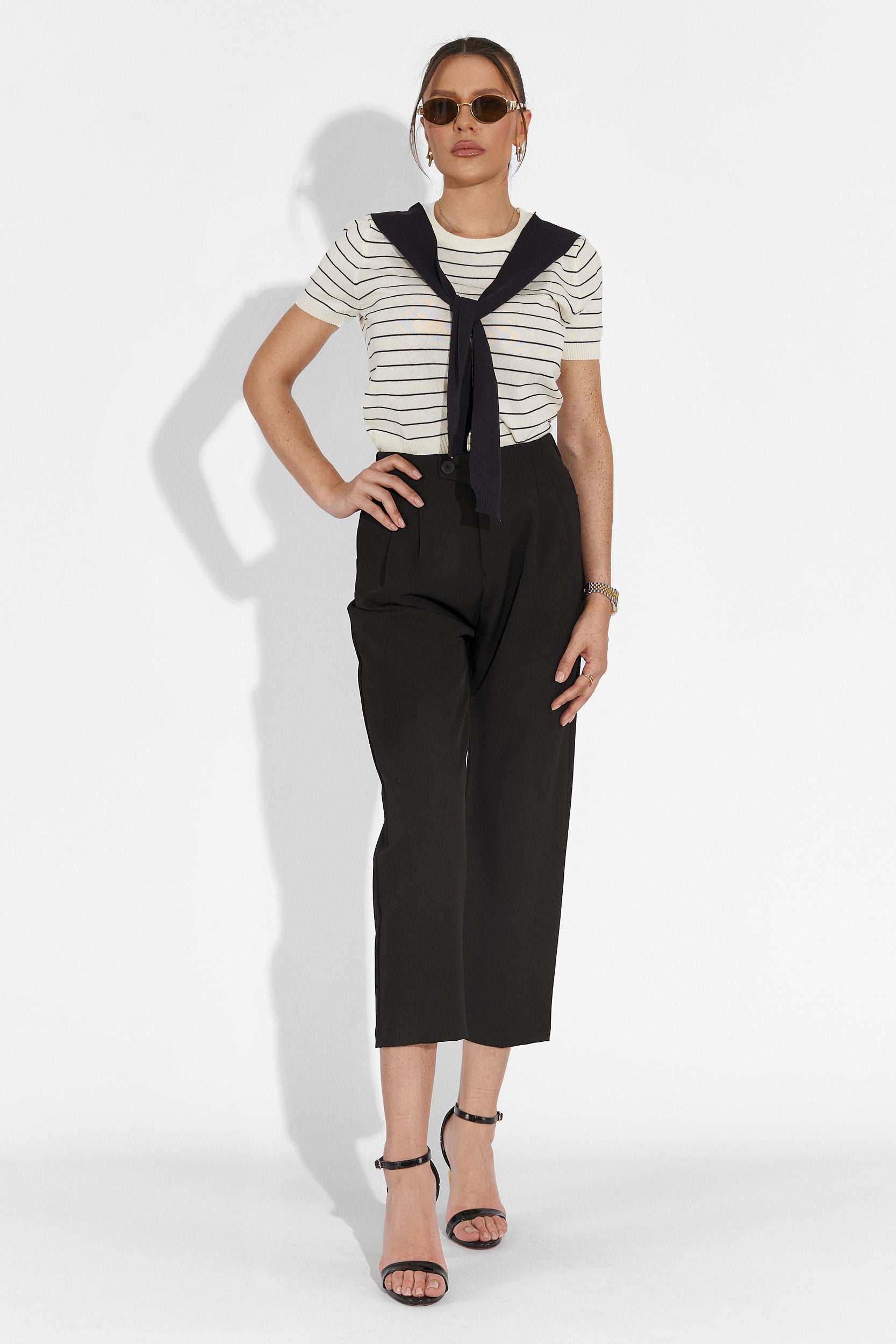 Alvaro Bogas Fekete Hétköznapi Női Nadrág