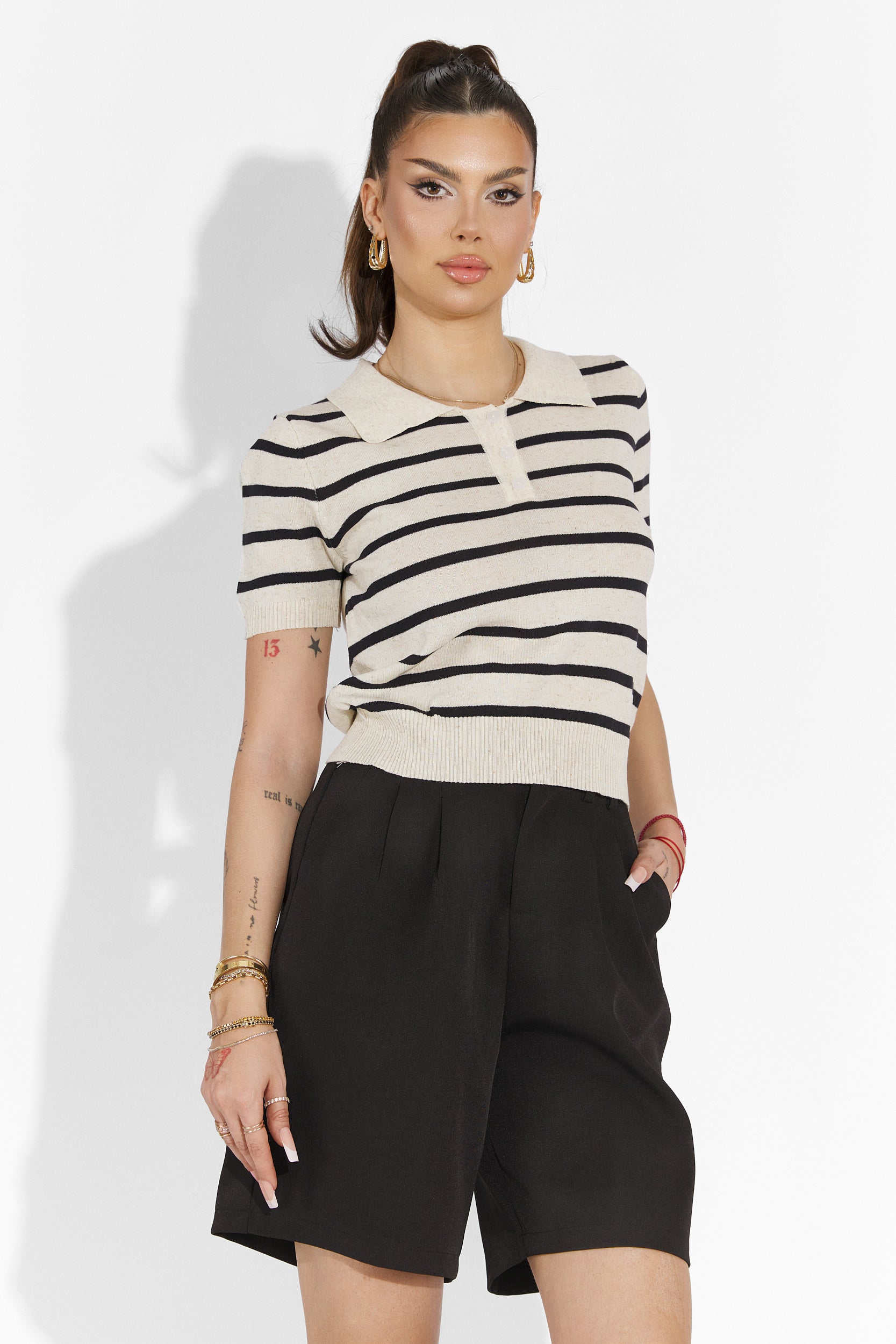 Athuro Bogas Kényelmes Fekete Női Nadrág