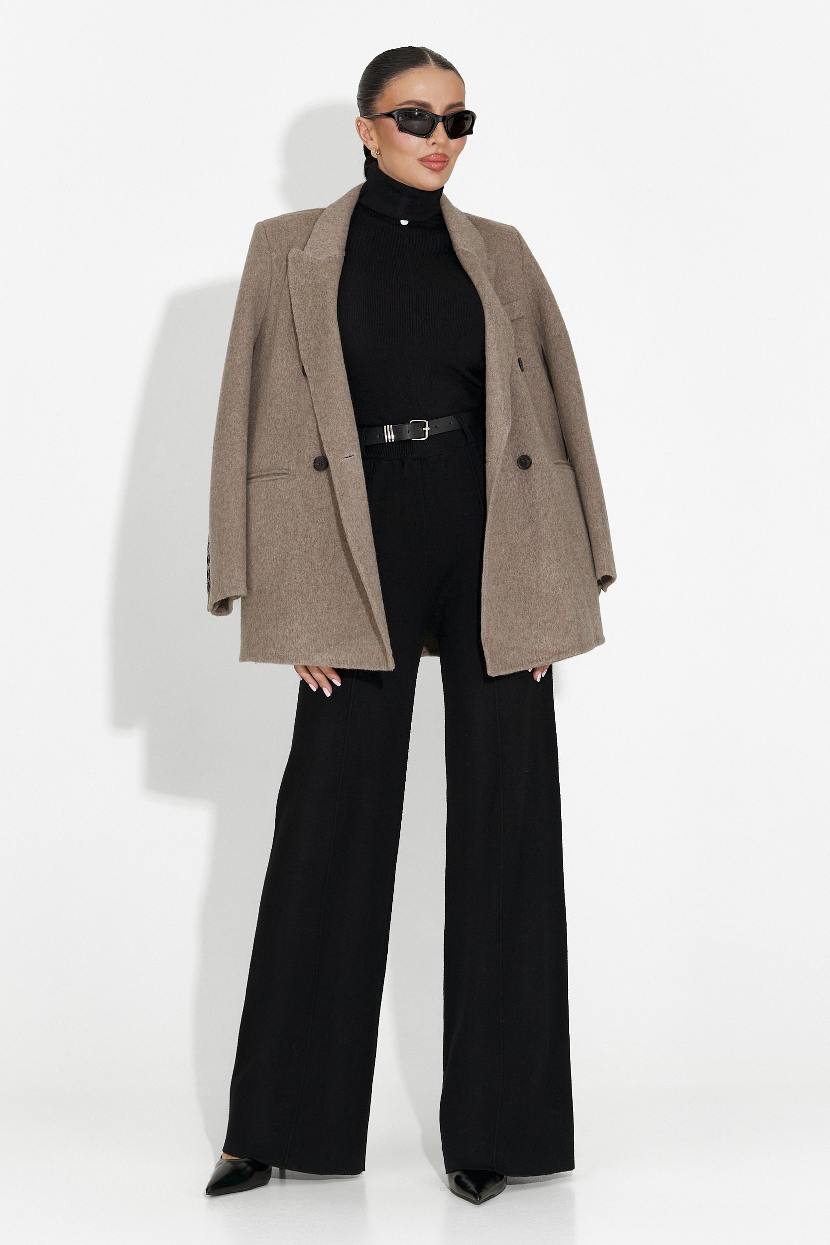 Pietrina Bogas Fekete Hétköznapi Női Nadrág