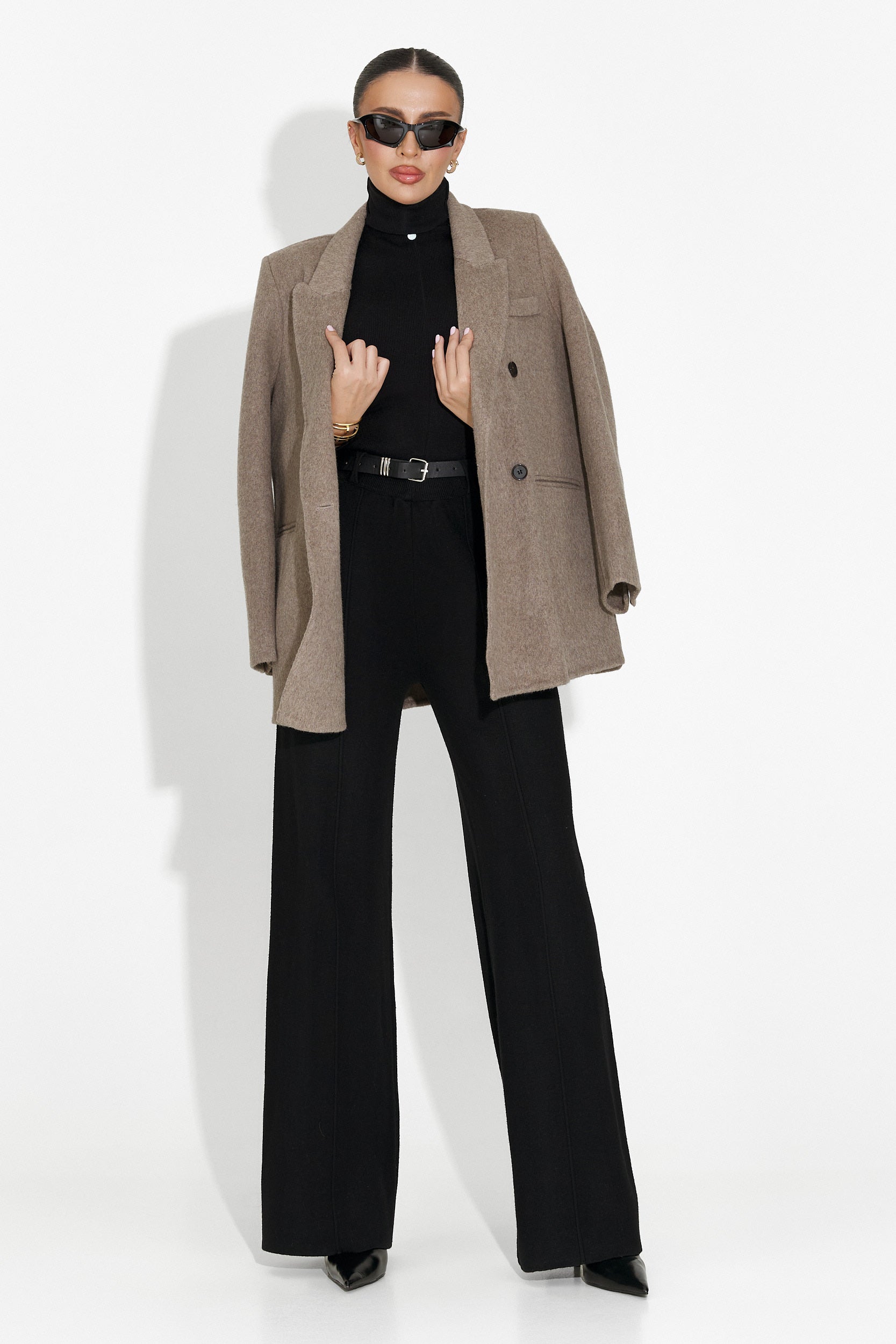 Pietrina Bogas Fekete Hétköznapi Női Nadrág