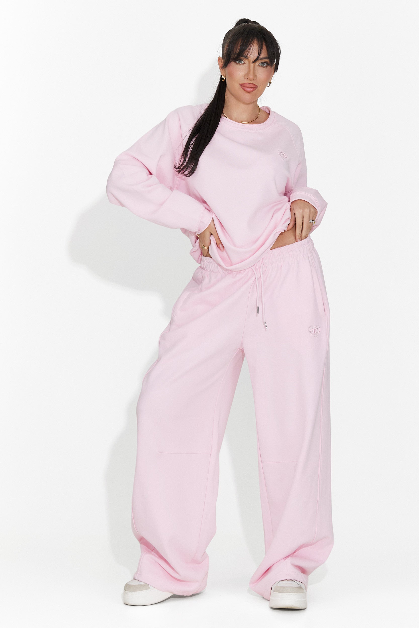 Női rózsaszín hétköznapi nadrág Romela Bogas