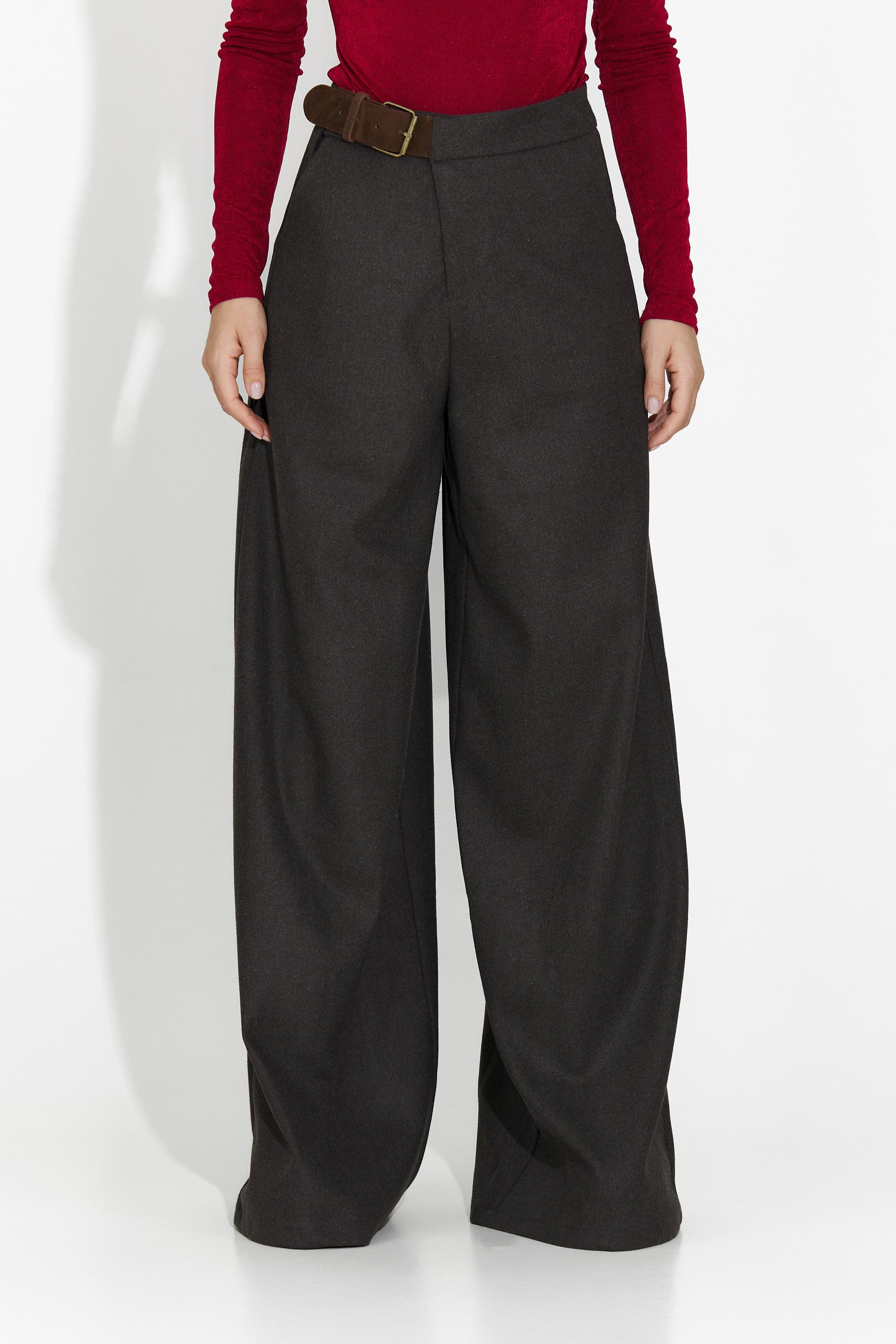 Velira Bogas Elegáns Szürke Női Nadrág