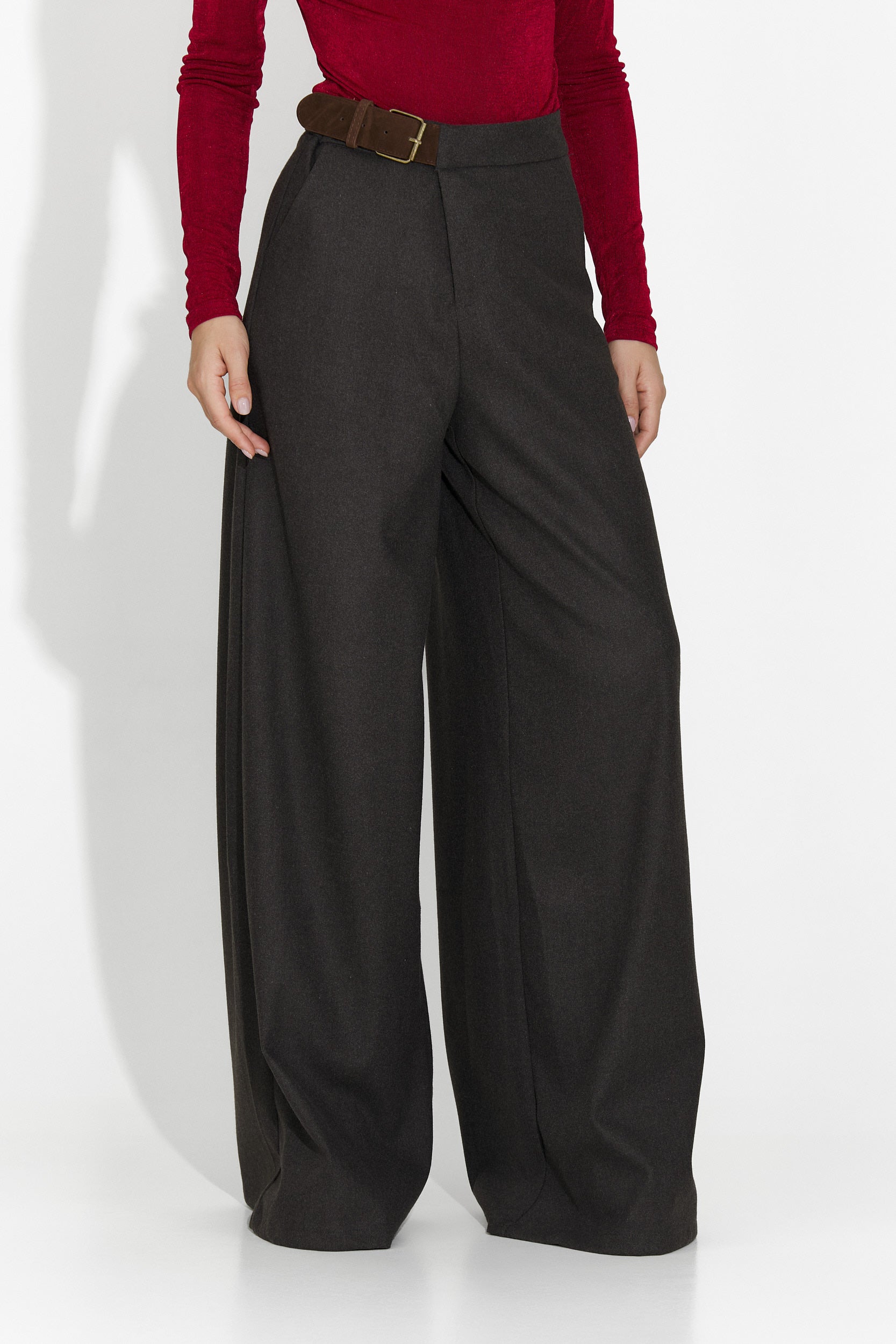 Velira Bogas Elegáns Szürke Női Nadrág