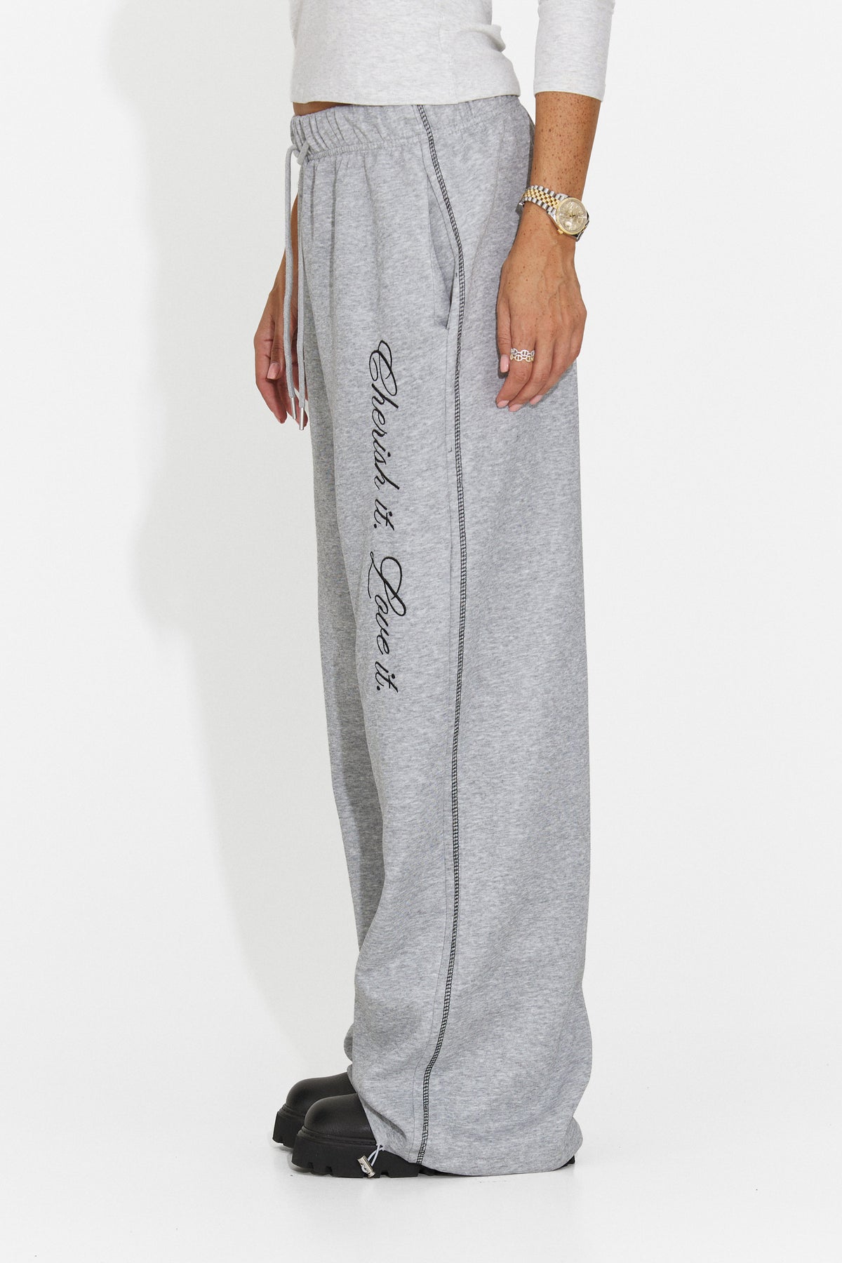 Pantaloni gri Losiaia Bogas