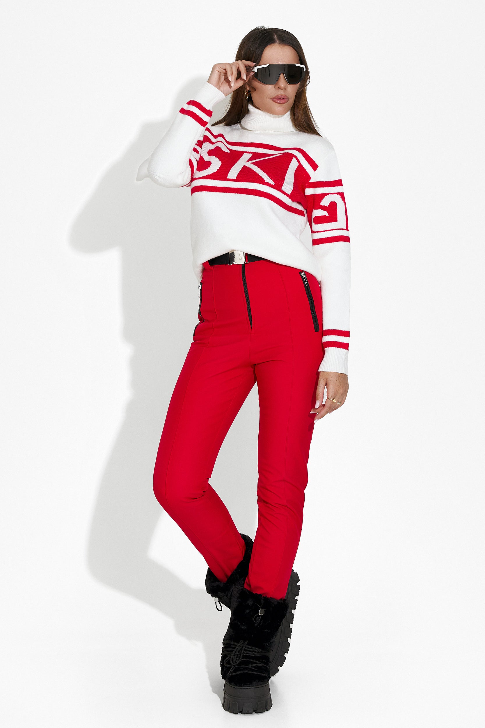 Fabbri Bogas Piros Sí Nadrág Nőknek