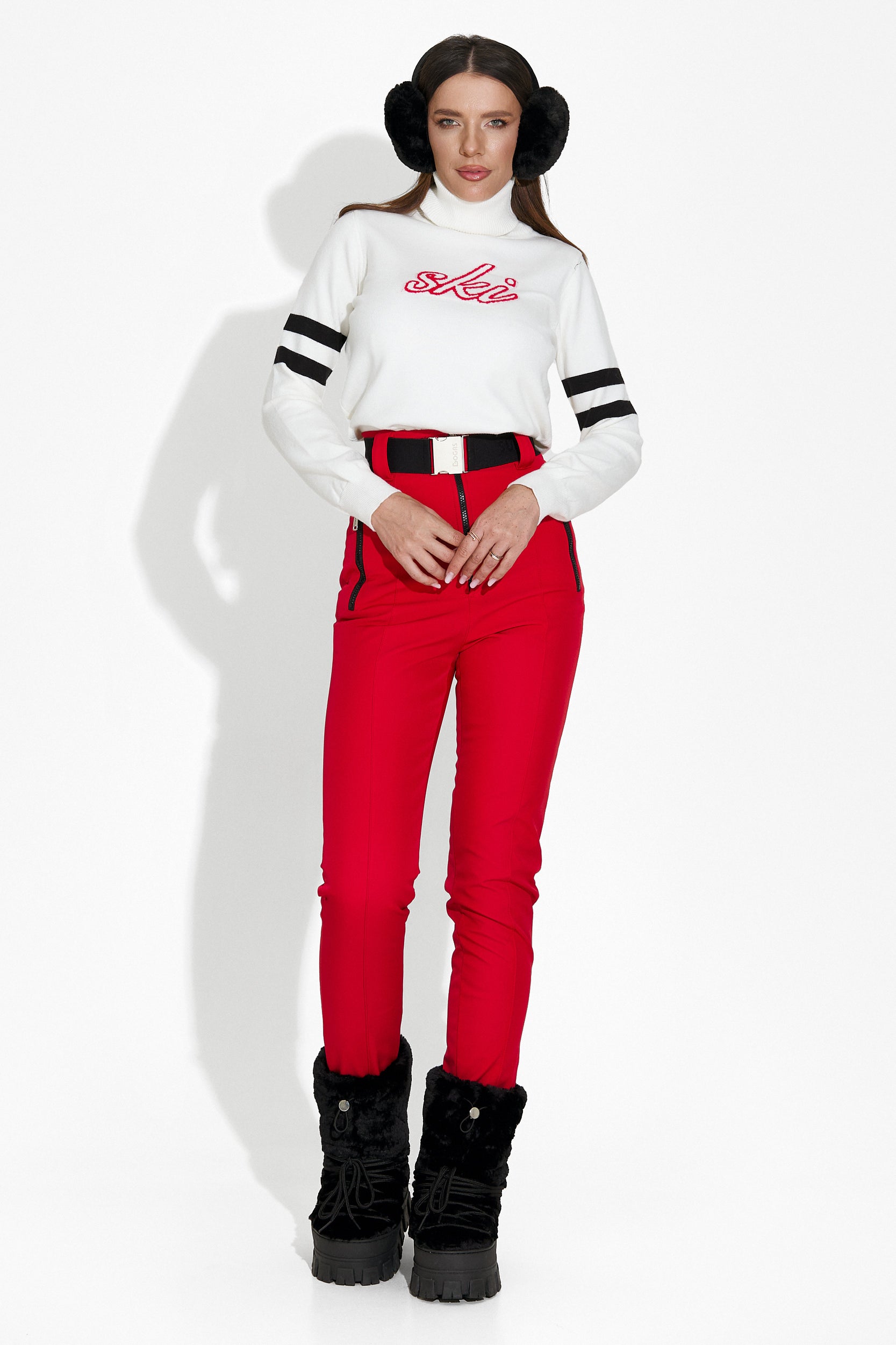 Fabbri Bogas Piros Sí Nadrág Nőknek