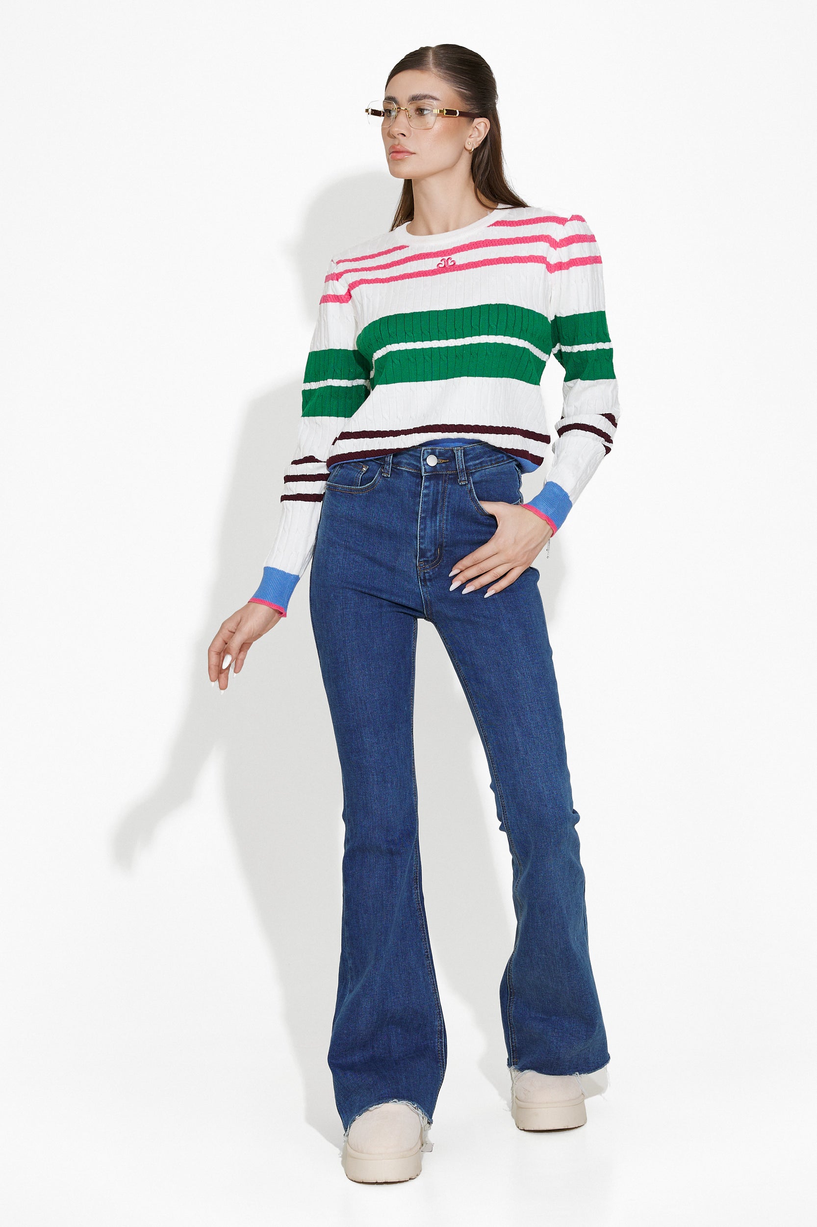 Fehér Női Pulóver Odores Bogas