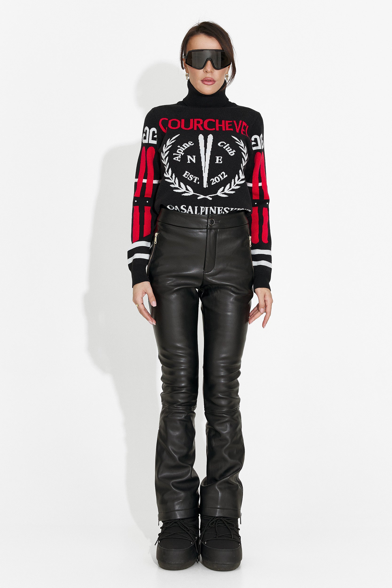 Női fekete alkalmi pulóver Karlene Bogas