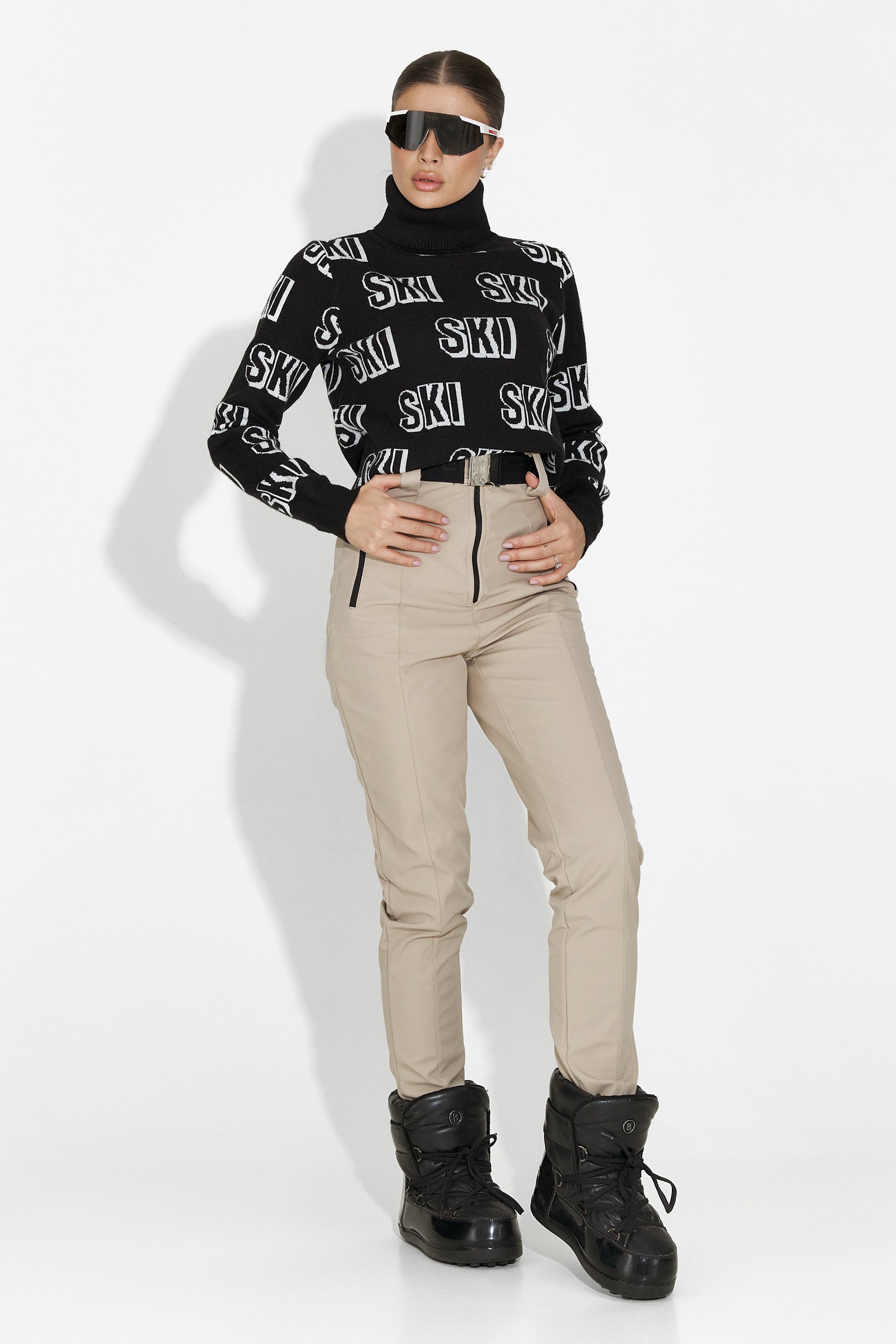 Női fekete Caresia Bogas sípulóver