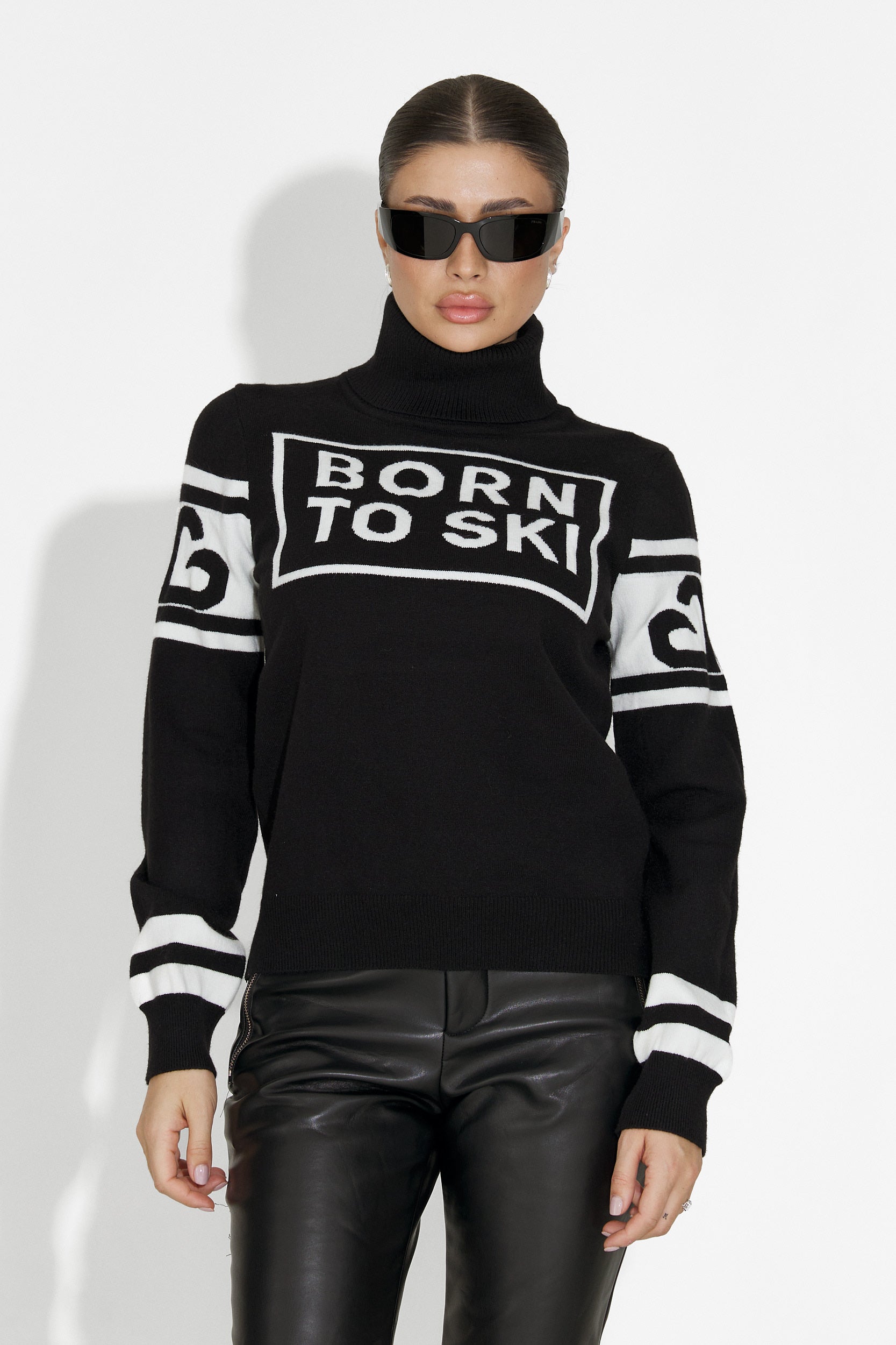 Delyra Bogas Fekete Női Sí Pulóver