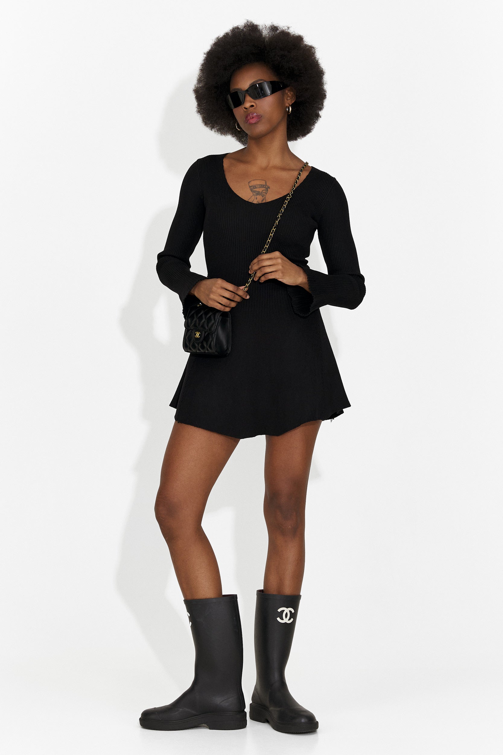 Női fekete hétköznapi ruha Nesie Bogas