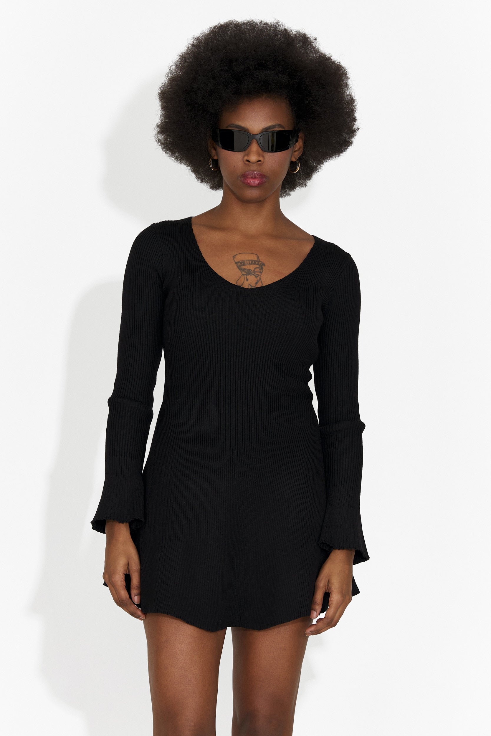 Női fekete hétköznapi ruha Nesie Bogas