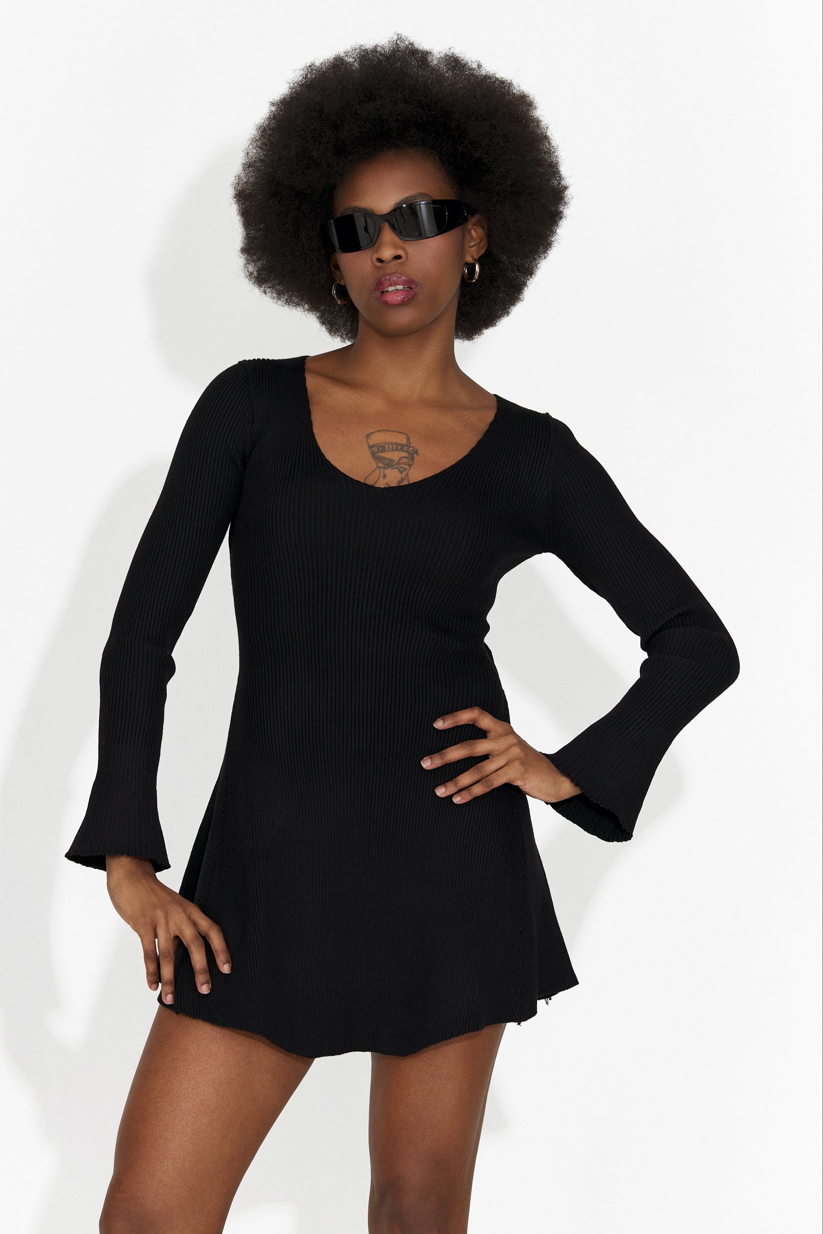 Női fekete hétköznapi ruha Nesie Bogas