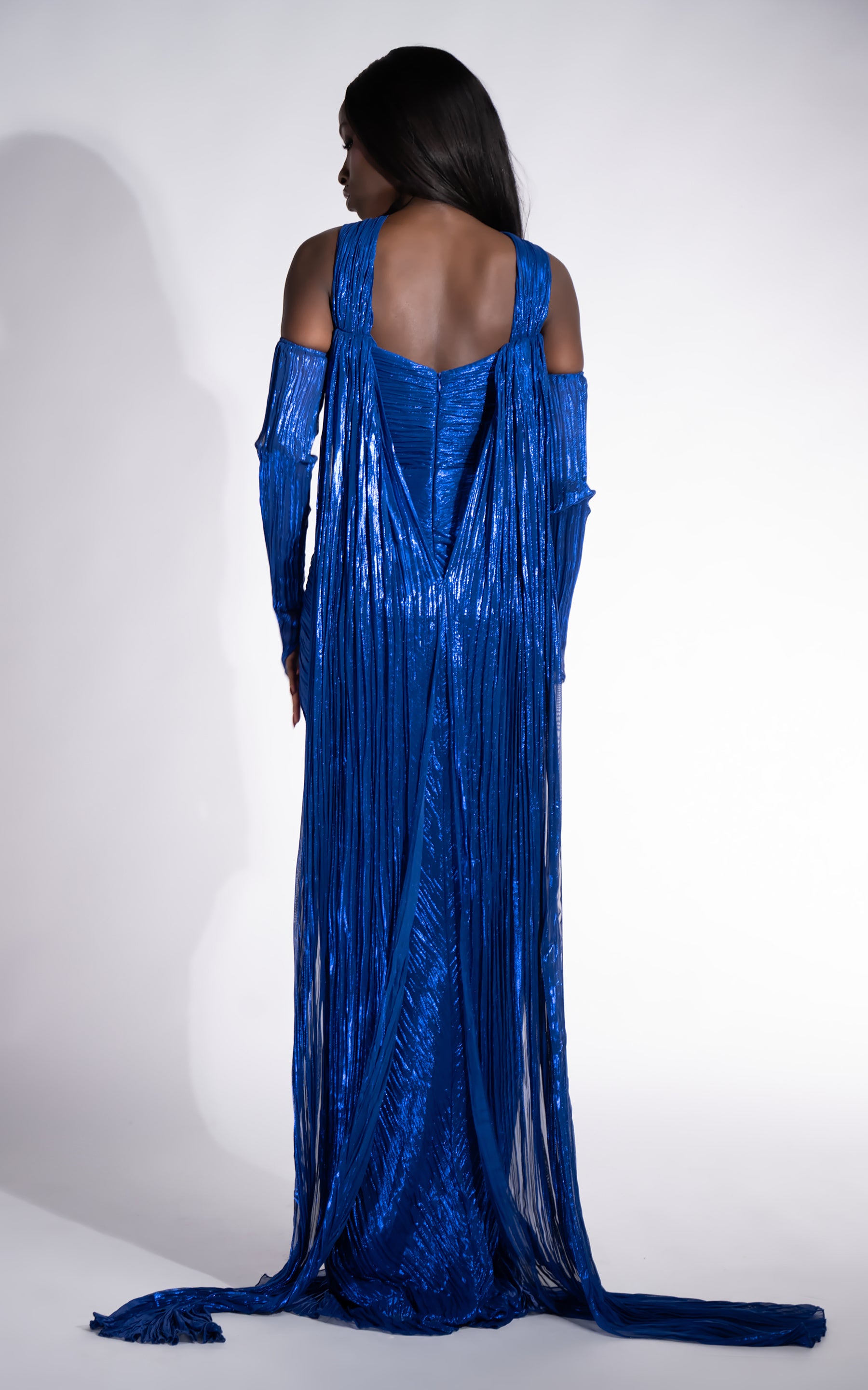 Karlyana Bogas Hosszú Kék Női Ruha