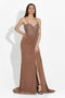 Alexandria Bogas Hosszú Bézs Ruha Nőknek
