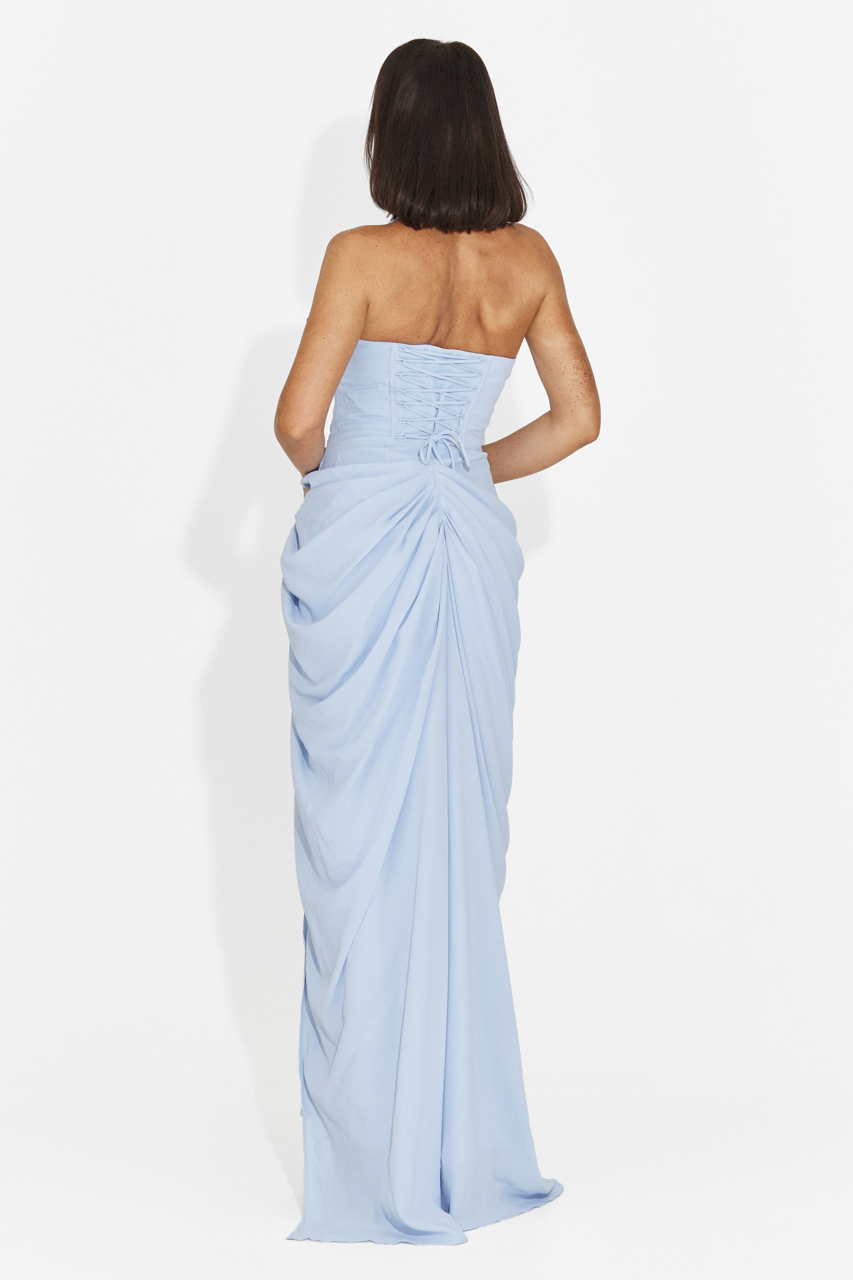 Rochie dama lunga bleu Jifina Bogas