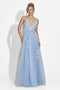 Serina Bogas Hosszú Kék Női Ruha