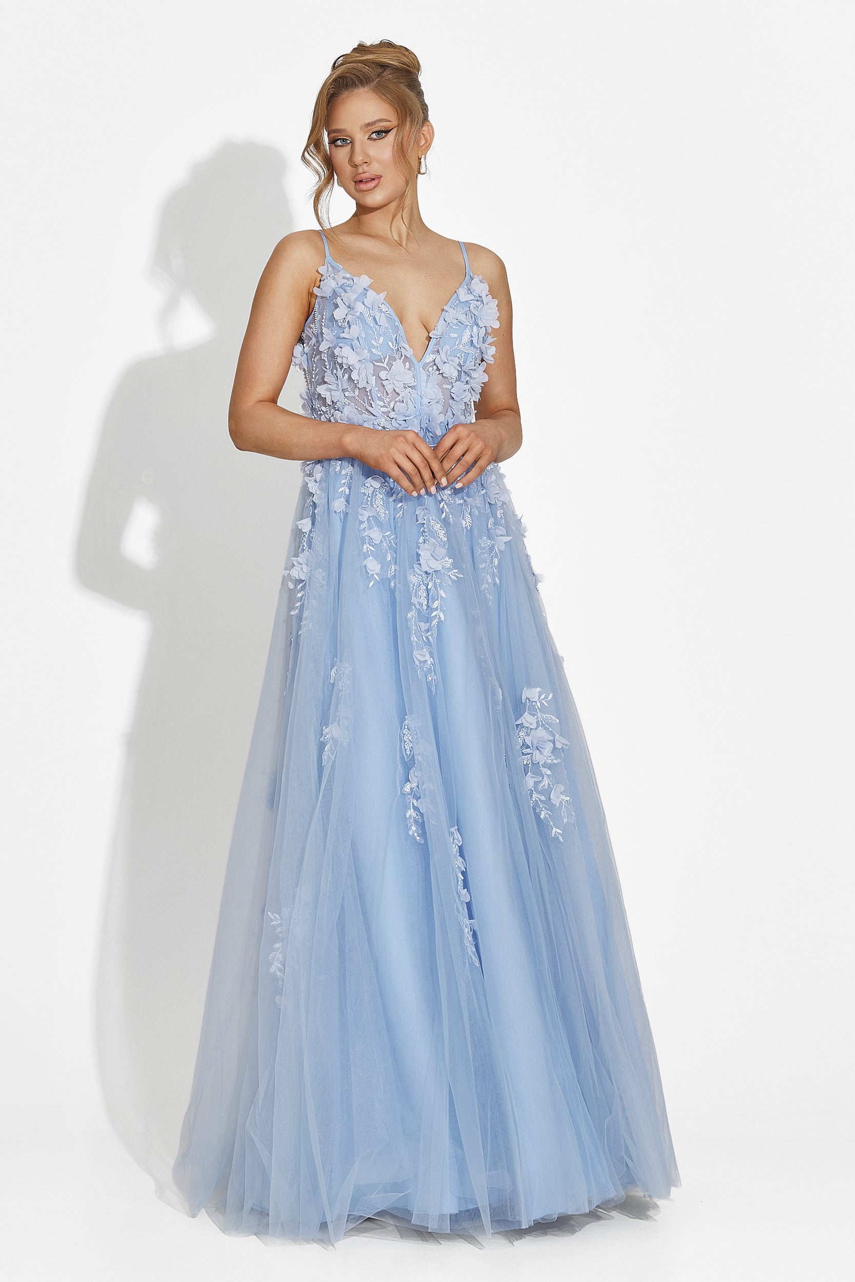 Serina Bogas Hosszú Kék Női Ruha